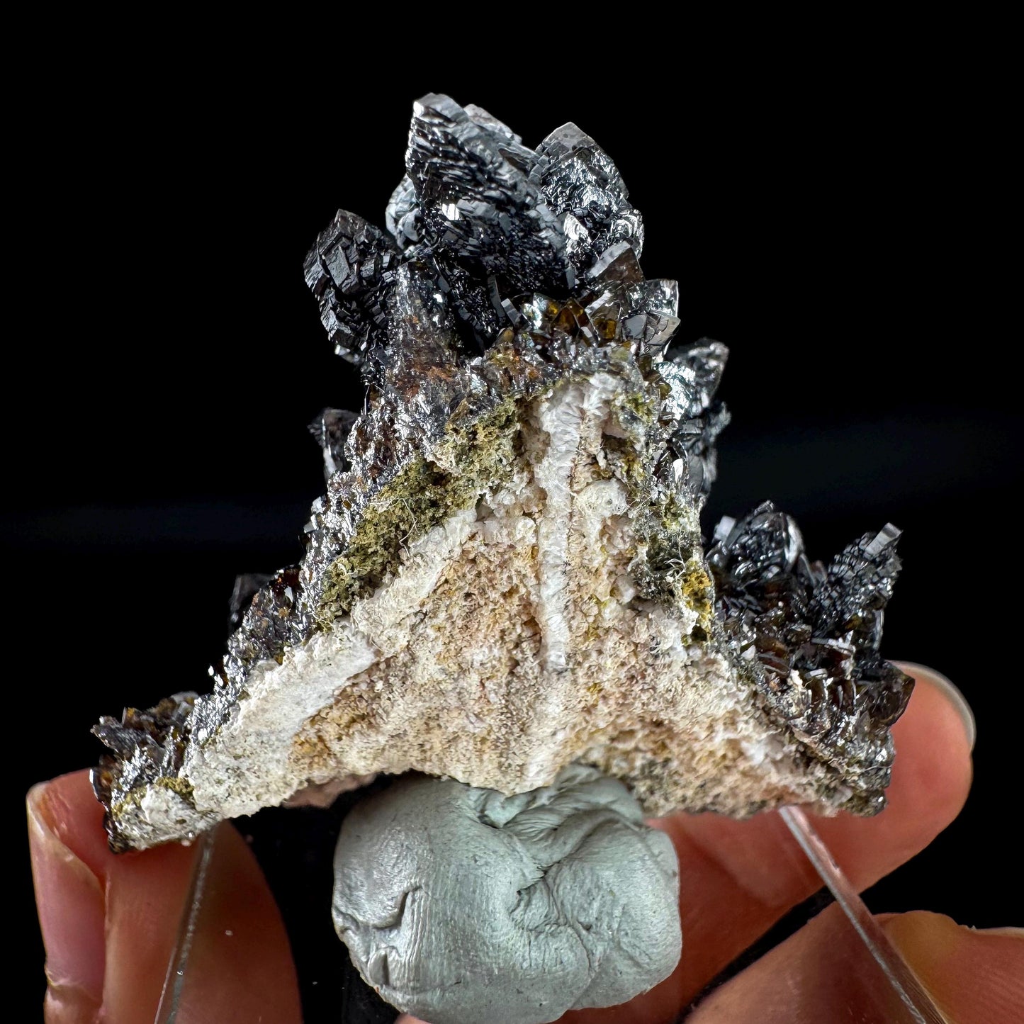 Descloizite | metallic crystal, rare mineral specimen from Namibia