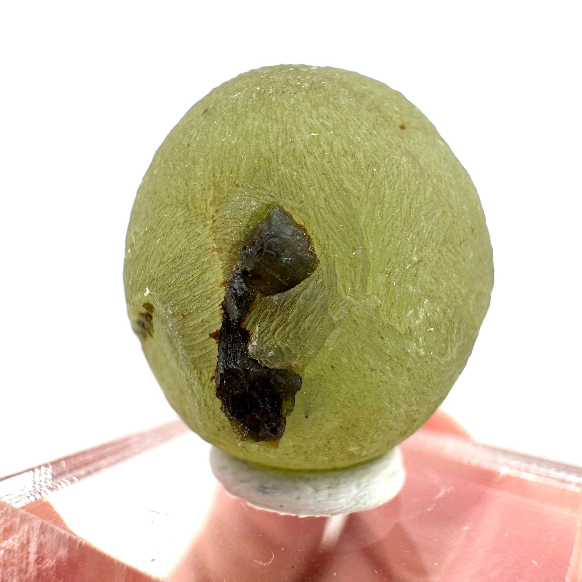 Prehnite with Epidote | Botryoidal green crystal, mineral specimen from Mali