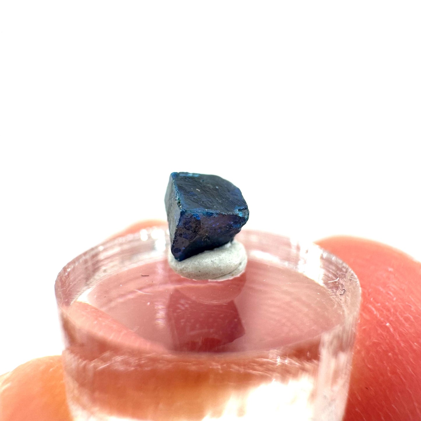 Boleite | blue cube crystal, tiny rare mineral specimen from Mexico