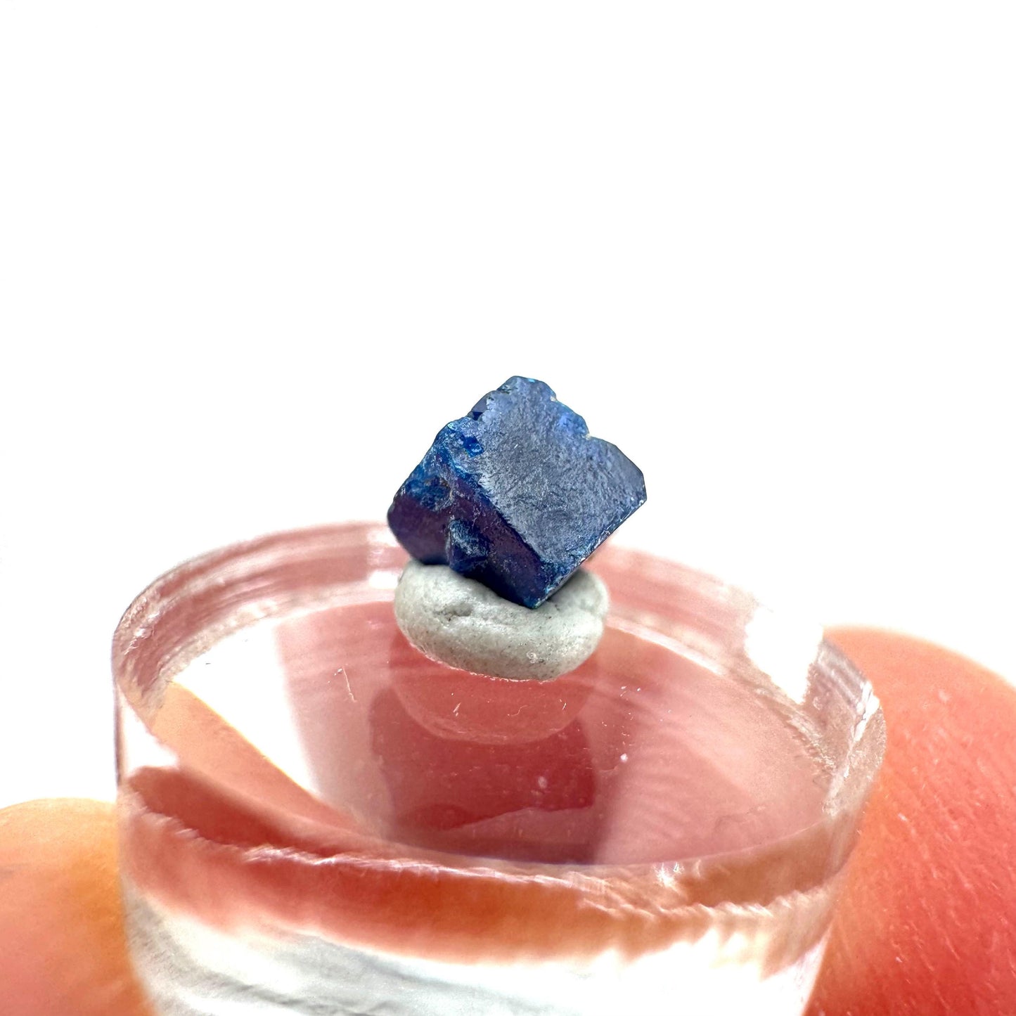 Boleite | blue cube crystal, tiny rare mineral specimen from Mexico
