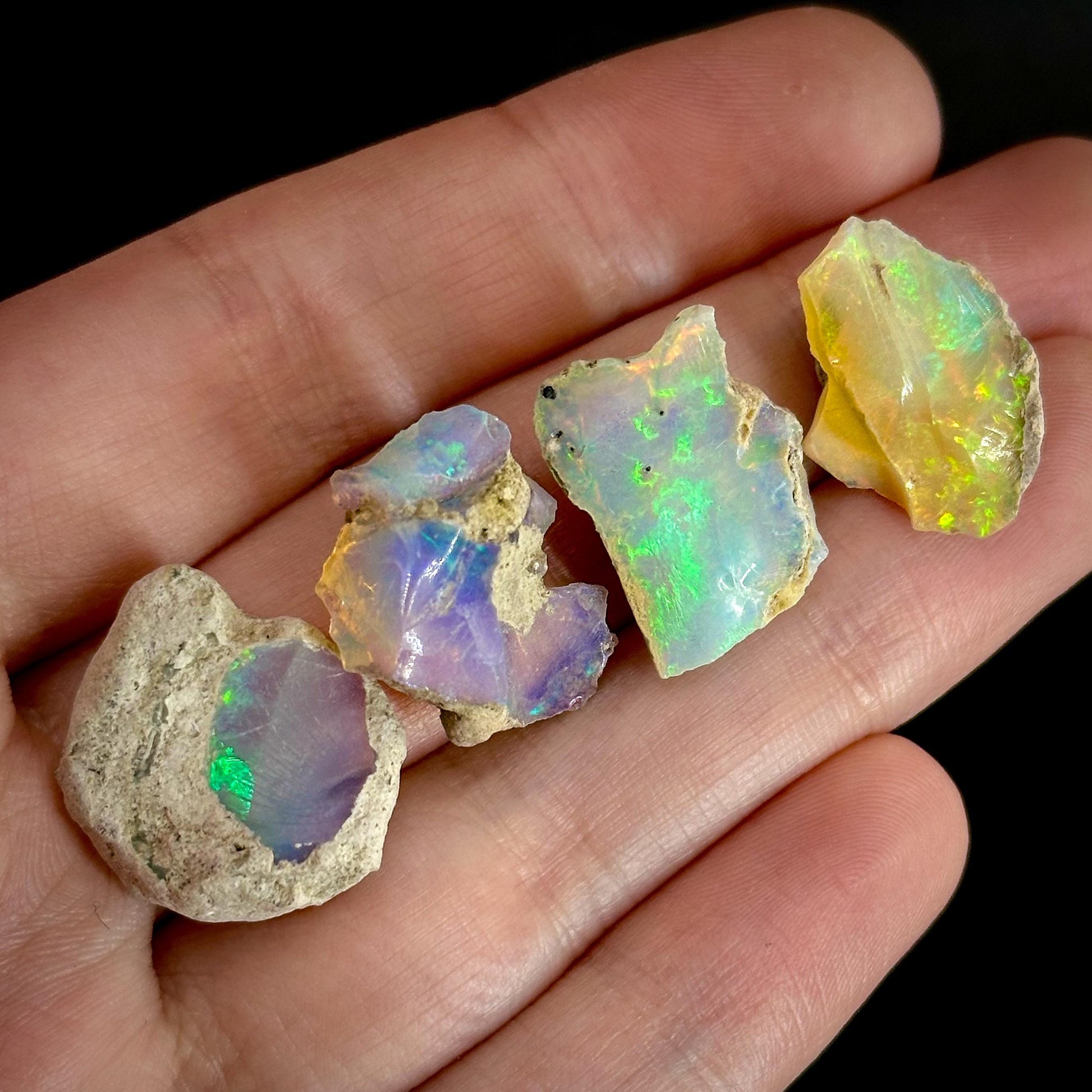Raw Opal Specimen | natural Ethiopian welo opal crystal