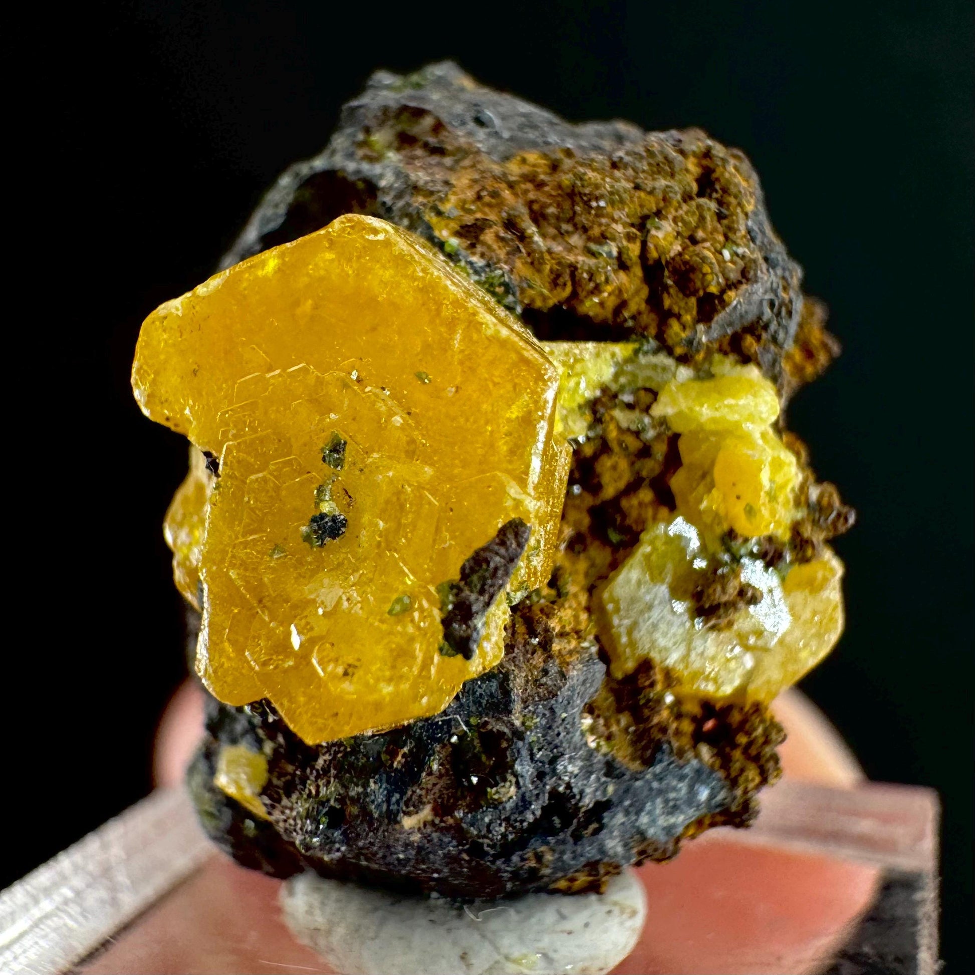 Mimetite Mineral Specimen | Rare Yellow Crystal from Congo