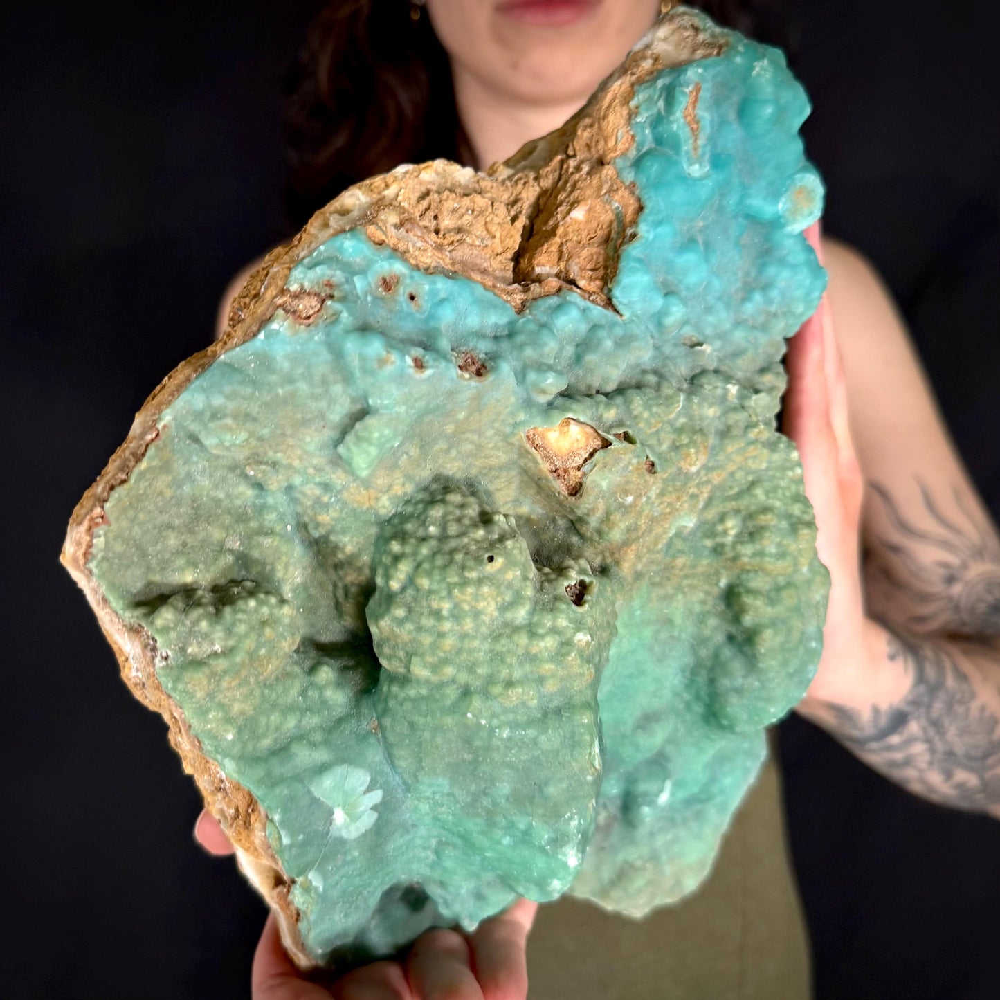 MASSIVE Blue Aragonite Crystal Cluster | Mineral Collection Display Piece