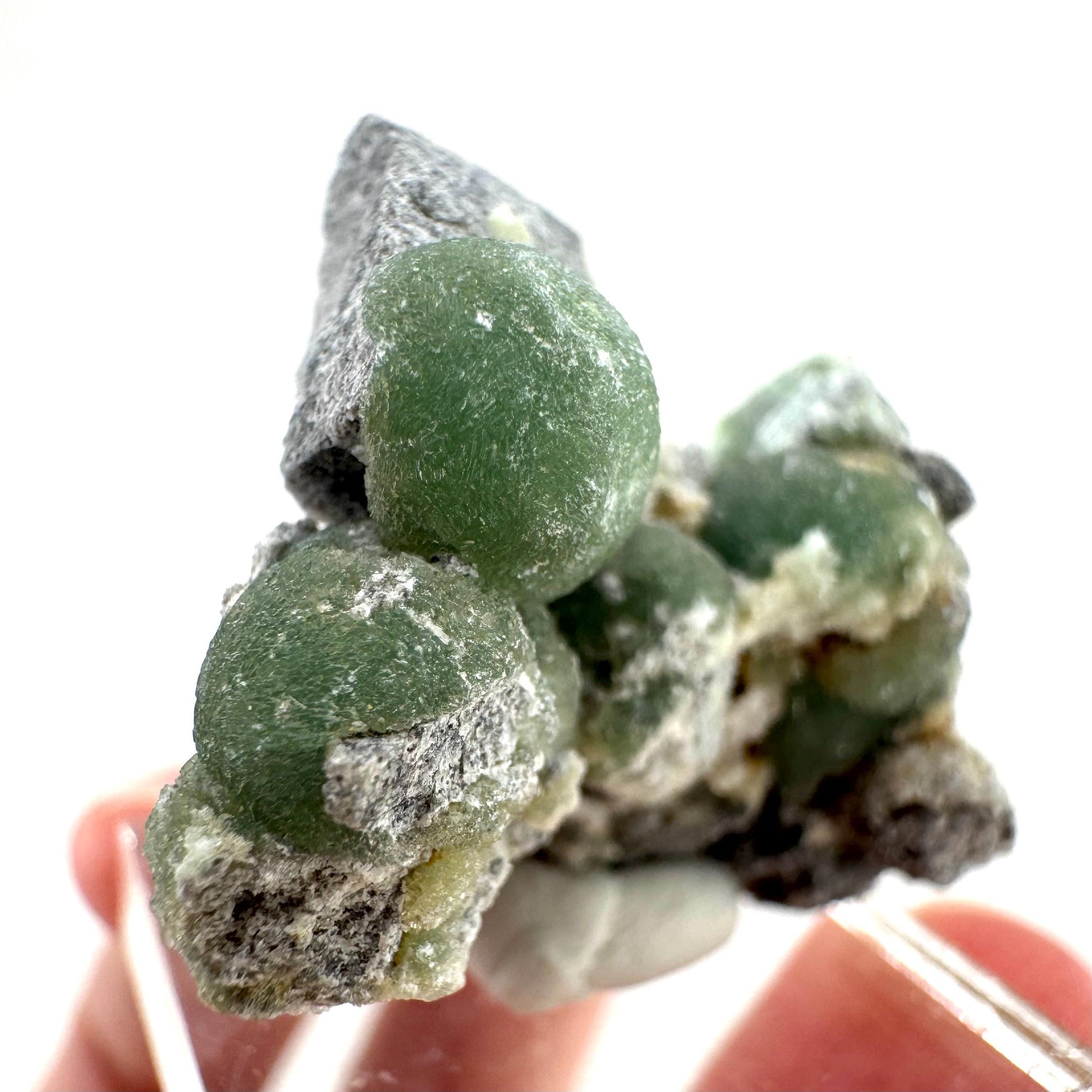Wavellite (Arkansas, USA) | green crystal cluster, mineral specimen