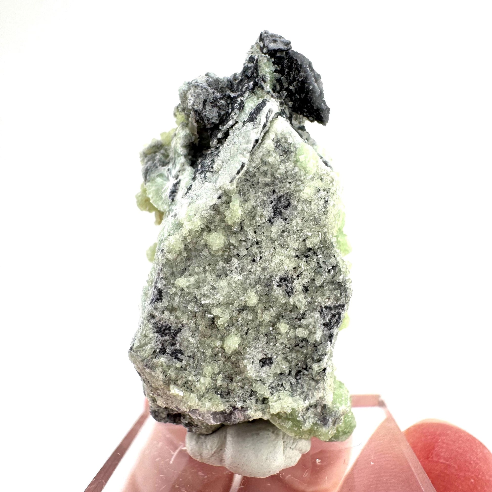 Wavellite (Arkansas, USA) | green crystal cluster, mineral specimen