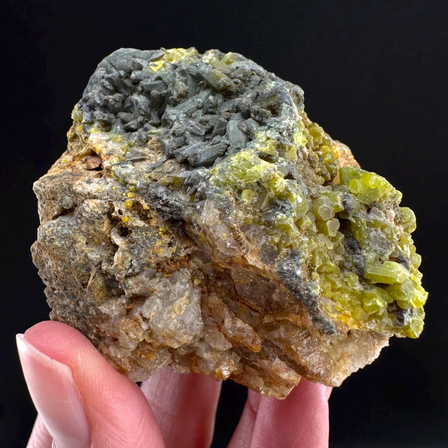 Pyromorphite (BC, Canada) | green pyromorphite crystal, rare mineral specimen