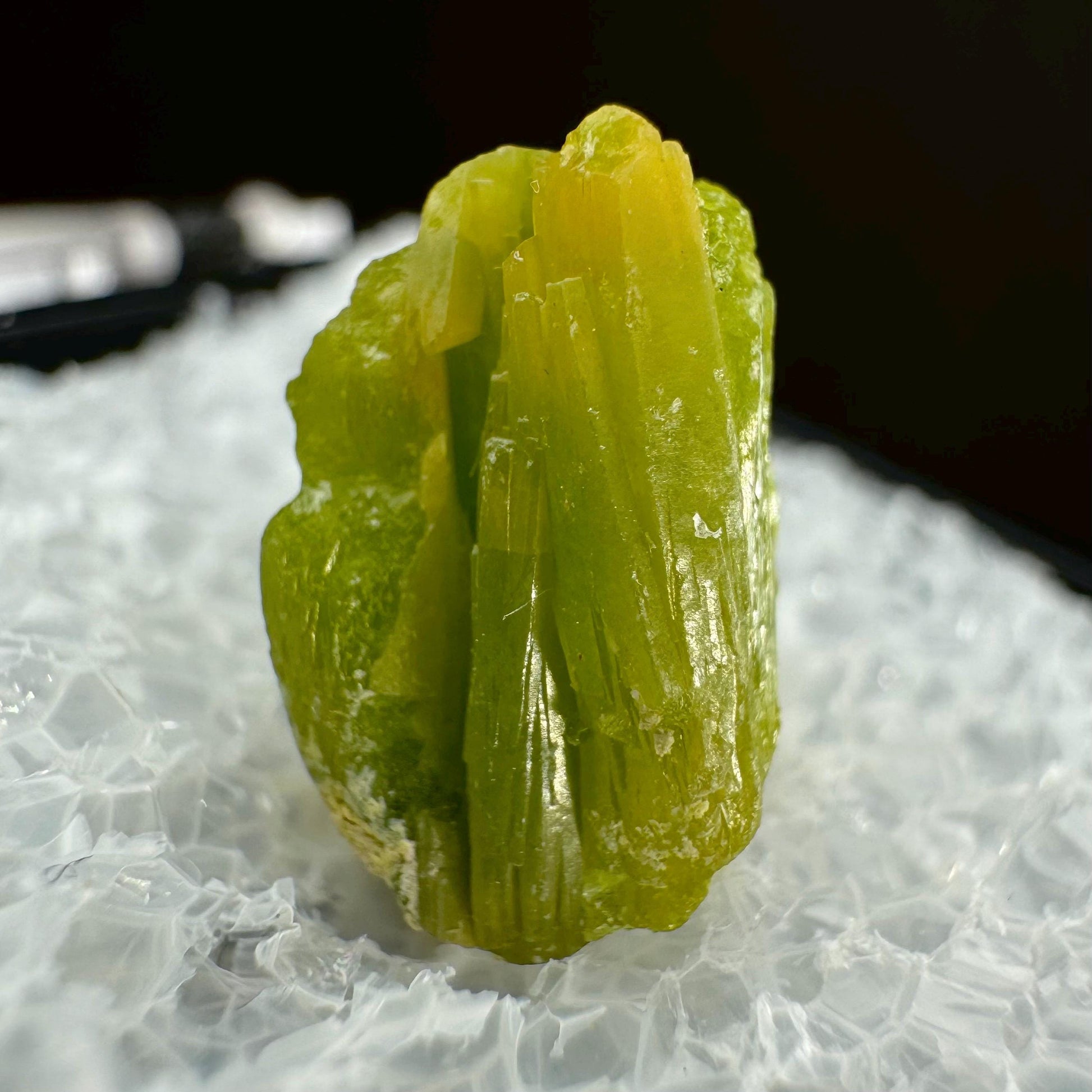 Pyromorphite (BC, Canada) | green pyromorphite crystal, rare mineral specimen