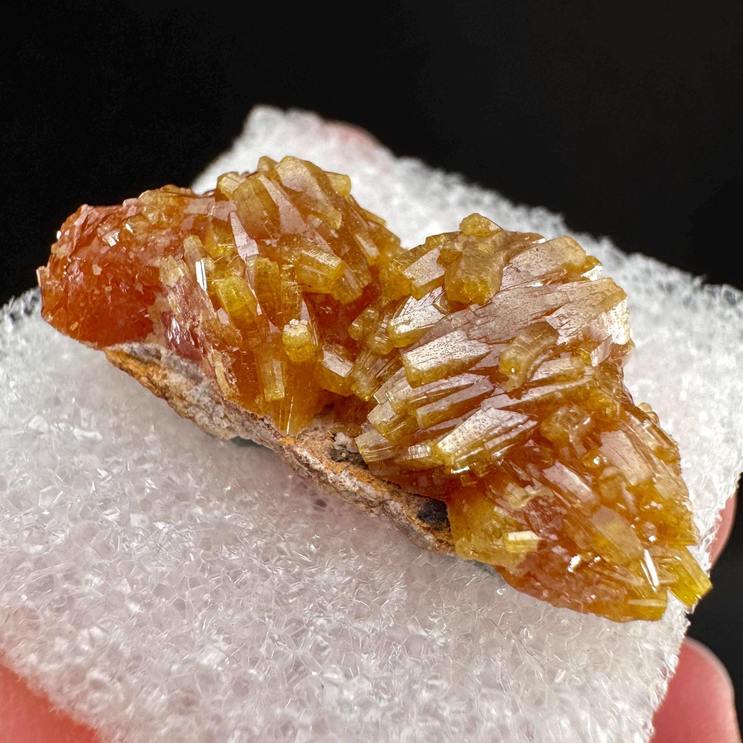 Pyromorphite (Bunker Hill Mine, Idaho) | orange pyromorphite crystal, rare mineral specimen