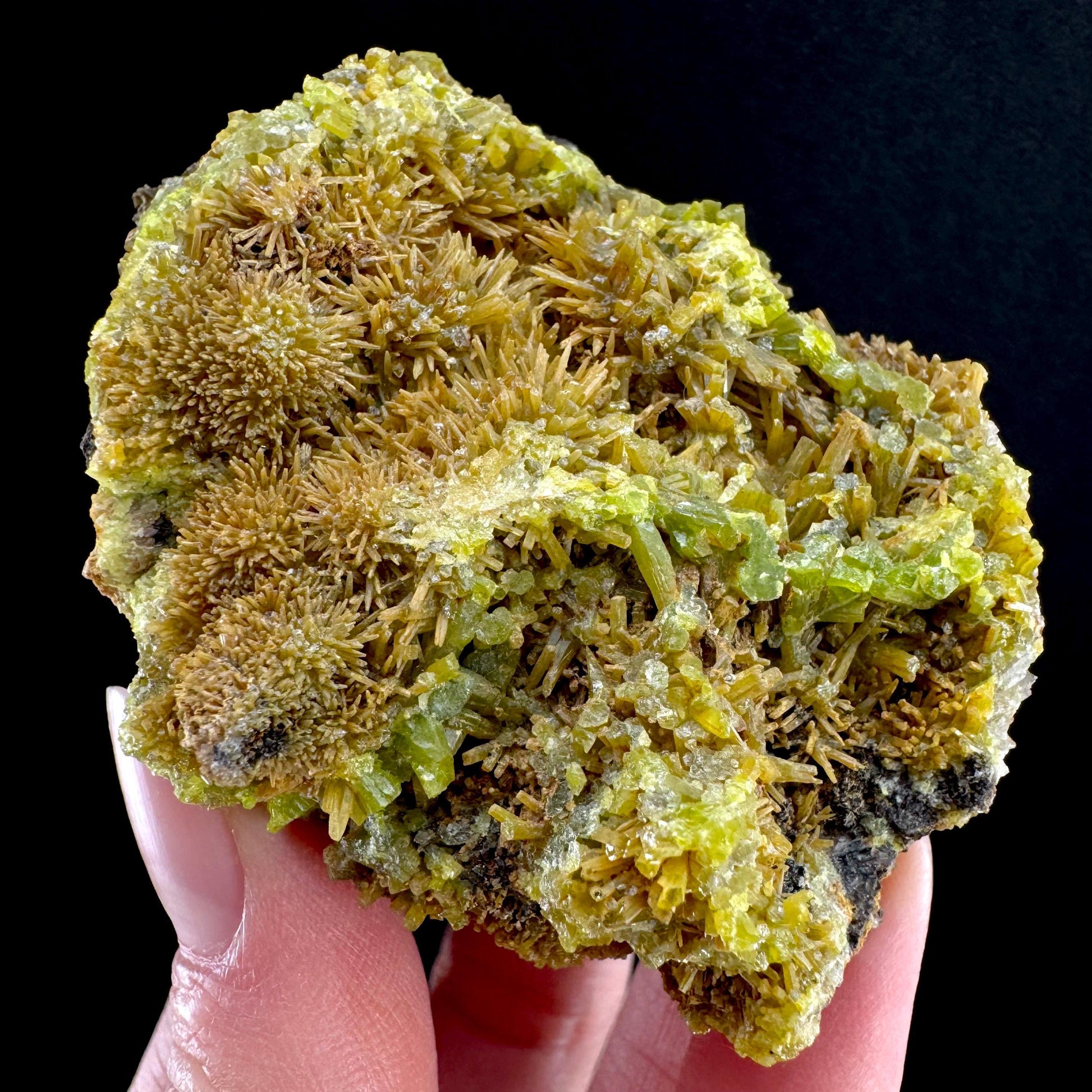 Pyromorphite (Idaho, USA) | green yellow pyromorphite crystal, rare mineral specimen