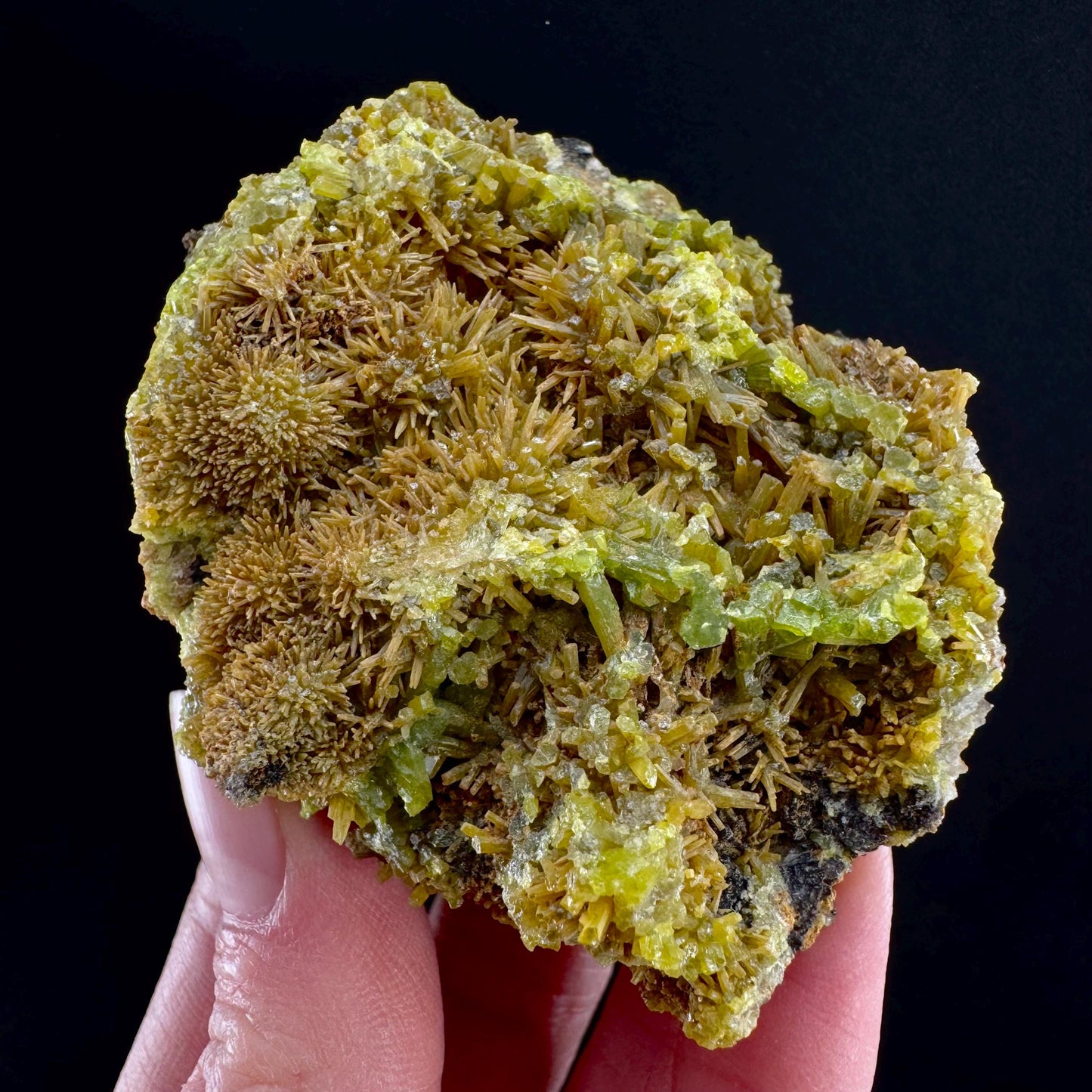 Pyromorphite (Idaho, USA) | green yellow pyromorphite crystal, rare mineral specimen