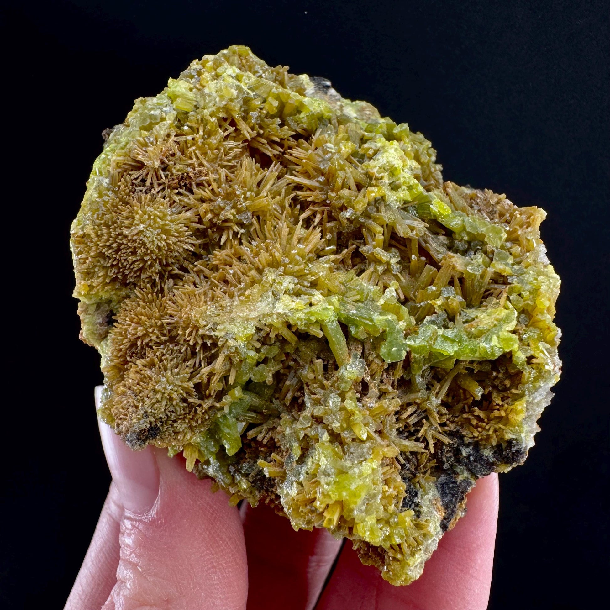 Pyromorphite (Idaho, USA) | green yellow pyromorphite crystal, rare mineral specimen