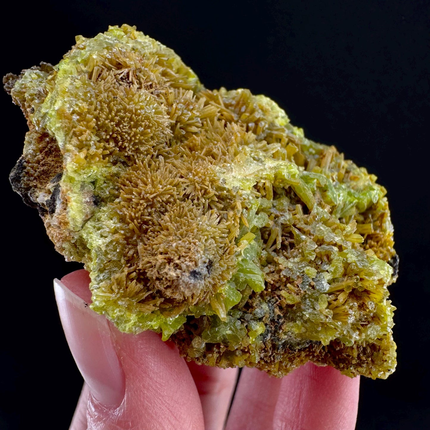 Pyromorphite (Idaho, USA) | green yellow pyromorphite crystal, rare mineral specimen