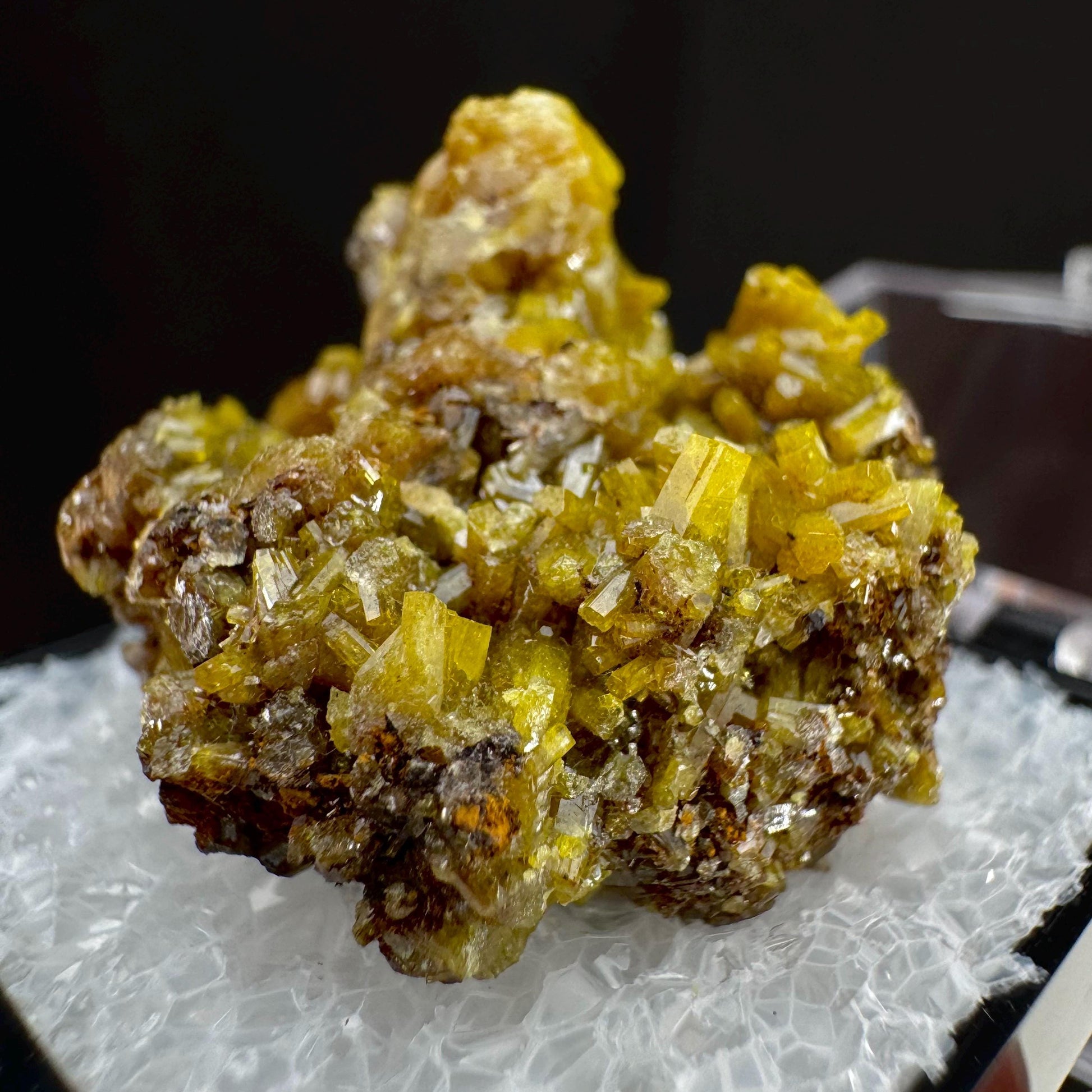 Pyromorphite (Idaho, USA) | green yellow pyromorphite crystal, rare mineral specimen