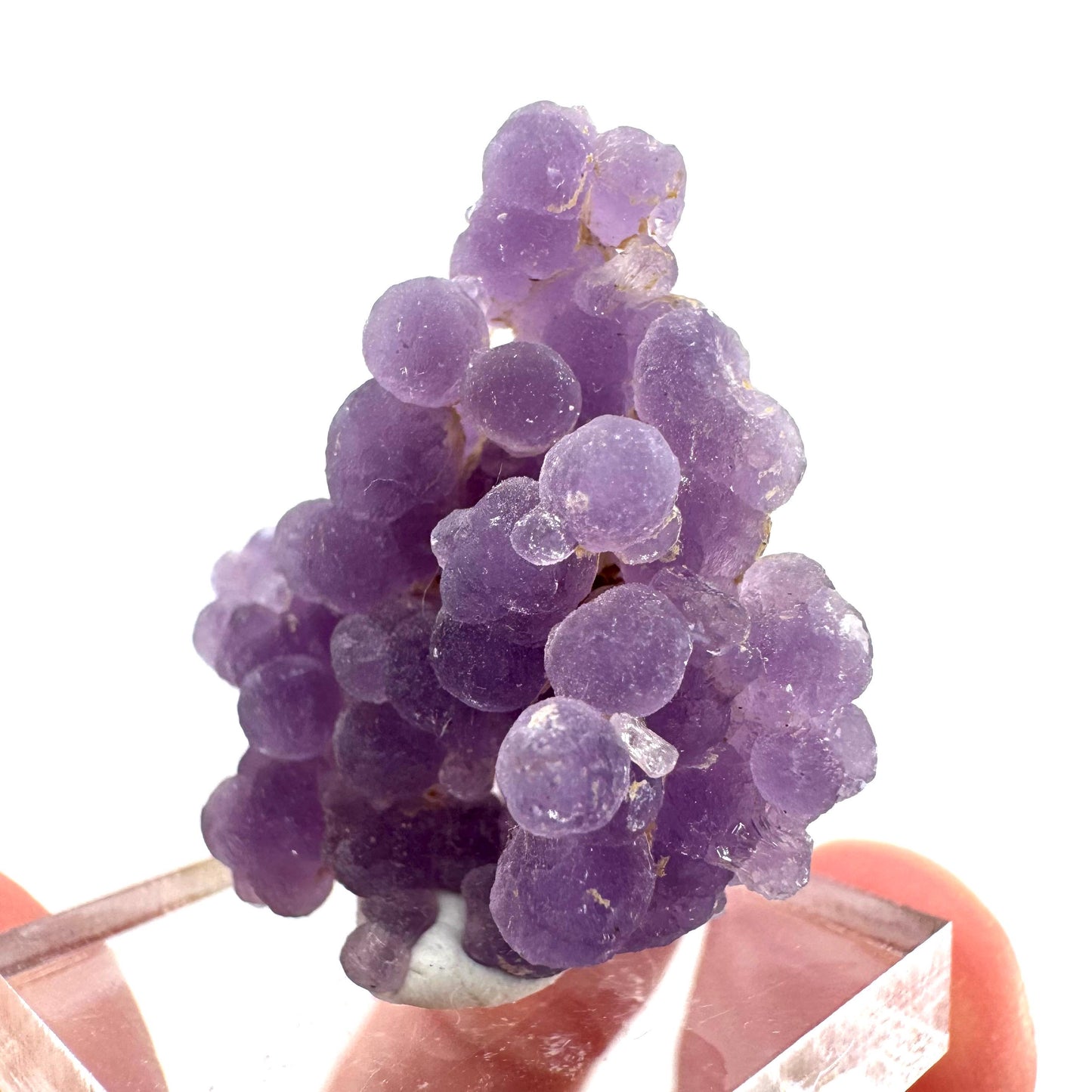 Purple Grape Agate | botryoidal crystal cluster, mineral specimen from Indonesia
