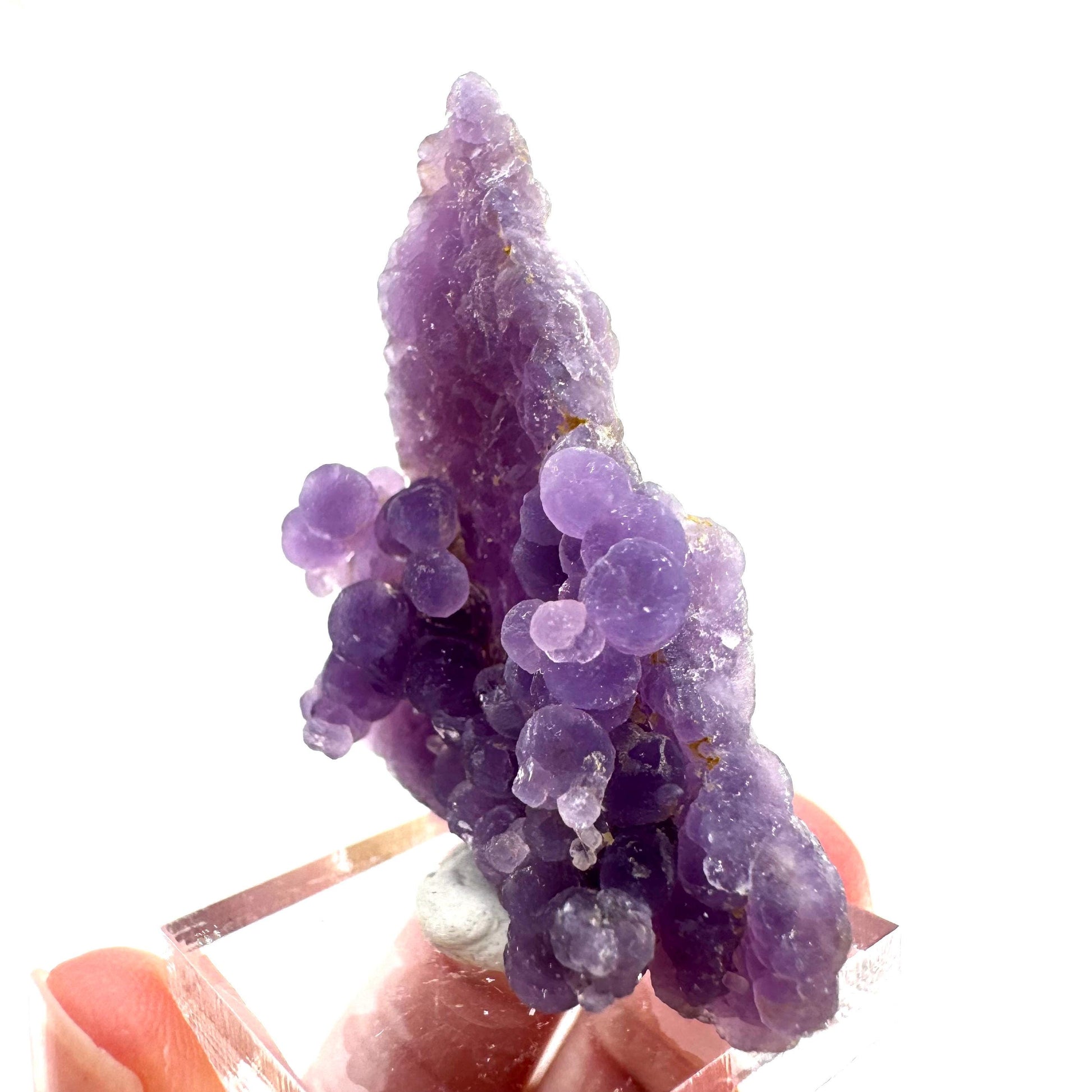 Purple Grape Agate | botryoidal crystal cluster, mineral specimen from Indonesia