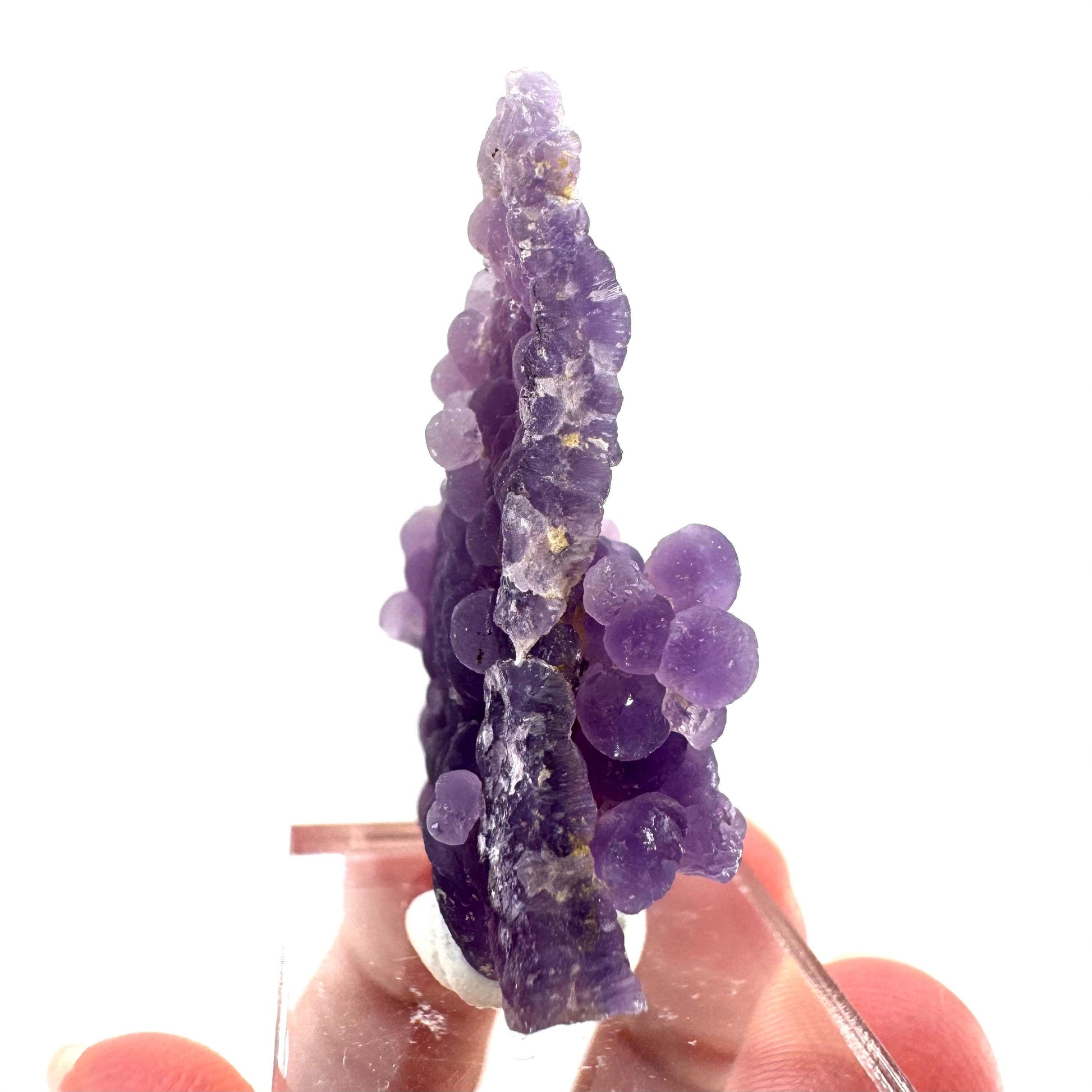 Purple Grape Agate | botryoidal crystal cluster, mineral specimen from Indonesia