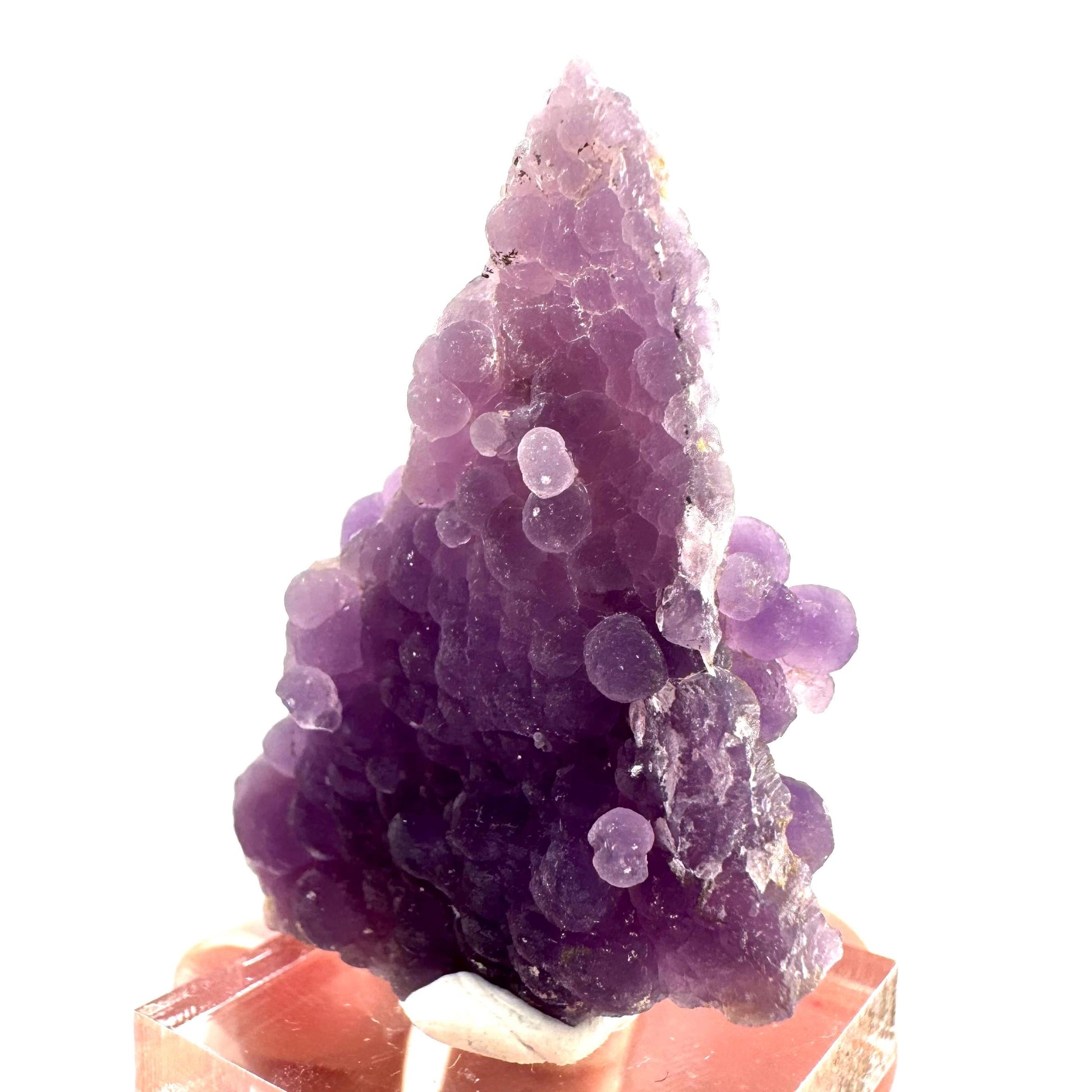 Purple Grape Agate | botryoidal crystal cluster, mineral specimen from Indonesia