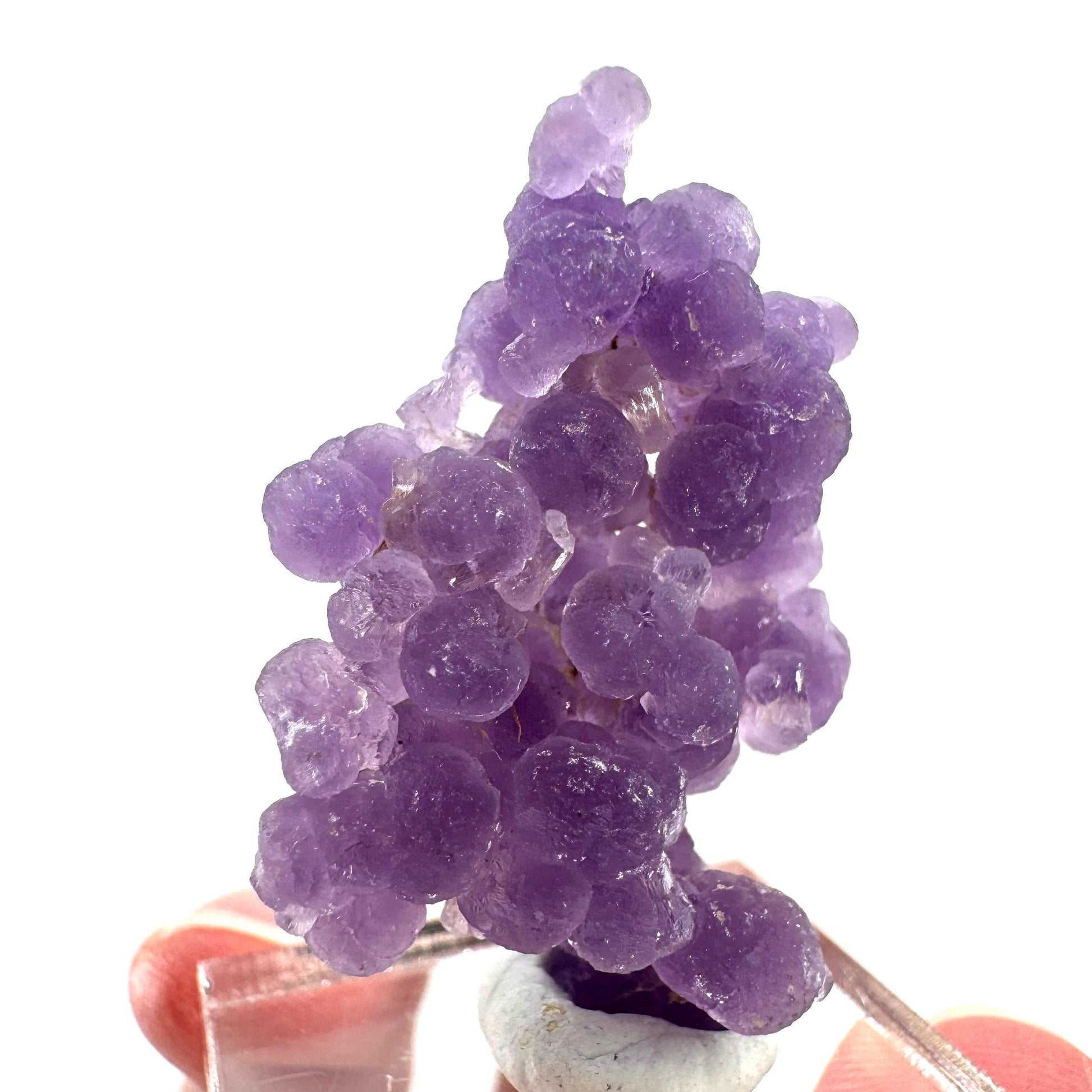 Purple Grape Agate | botryoidal crystal cluster, mineral specimen from Indonesia