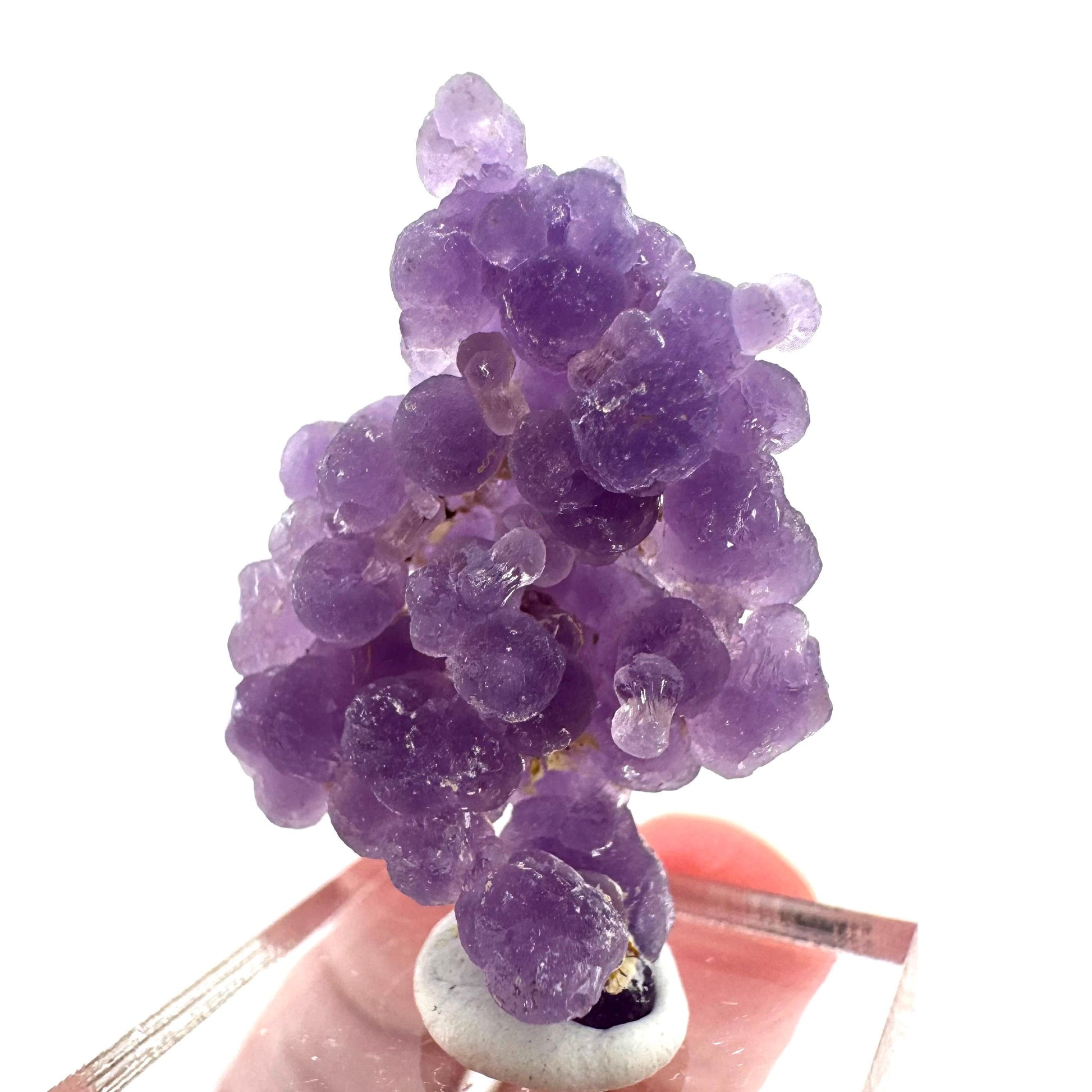 Purple Grape Agate | botryoidal crystal cluster, mineral specimen from Indonesia