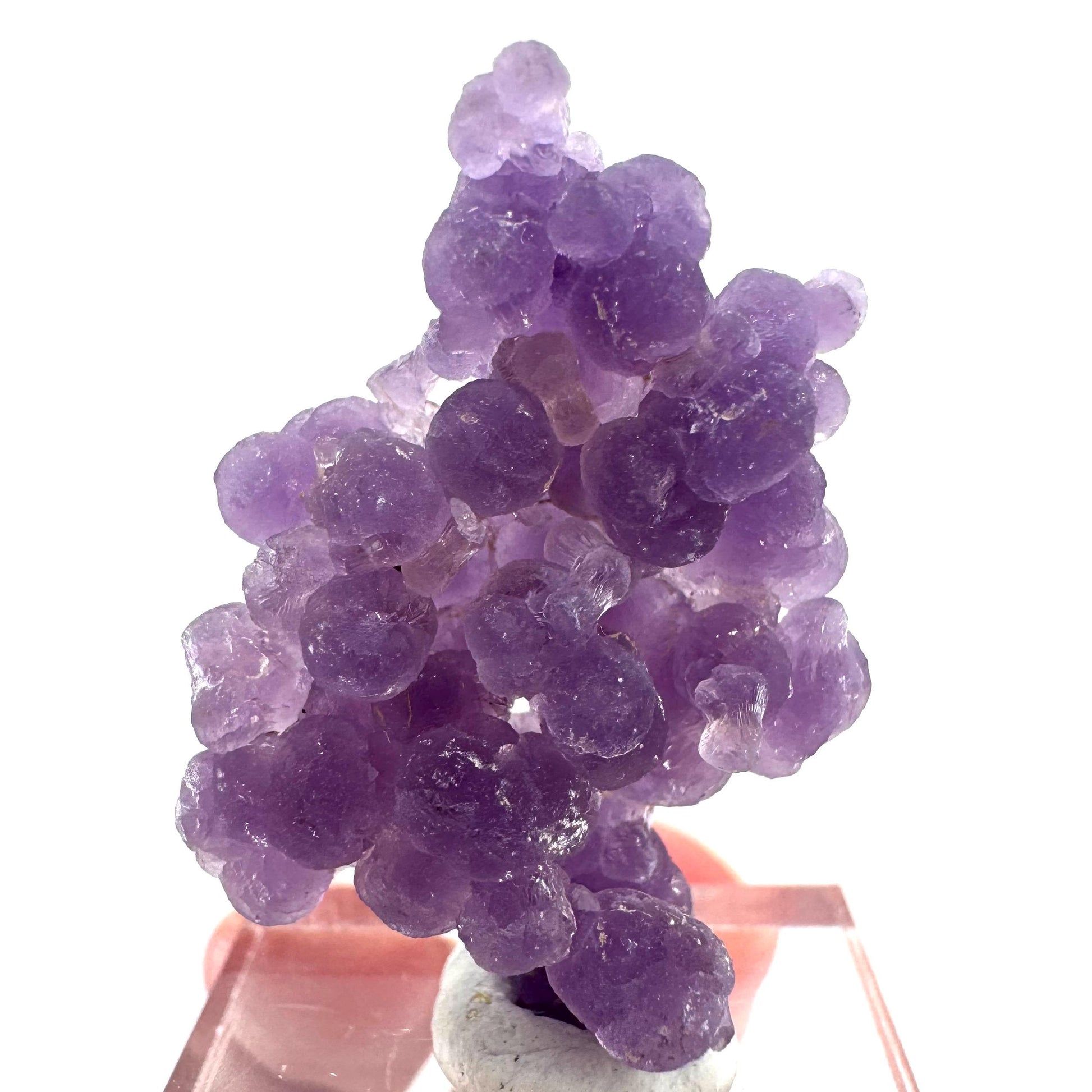 Purple Grape Agate | botryoidal crystal cluster, mineral specimen from Indonesia