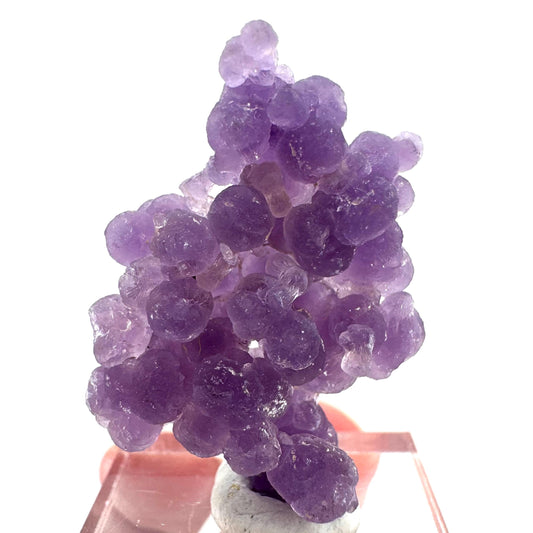 Purple Grape Agate | botryoidal crystal cluster, mineral specimen from Indonesia