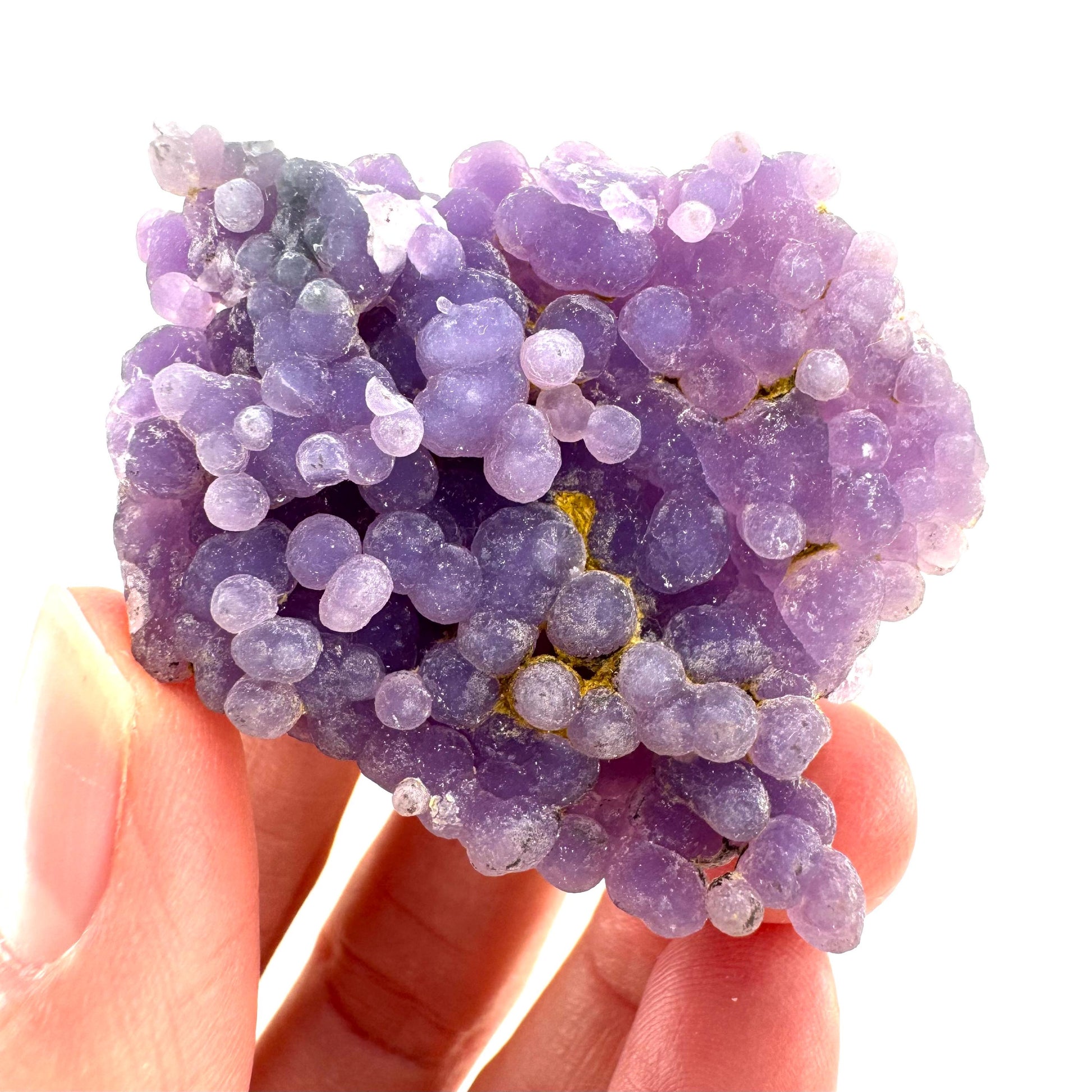 Purple Grape Agate | botryoidal crystal cluster, mineral specimen from Indonesia