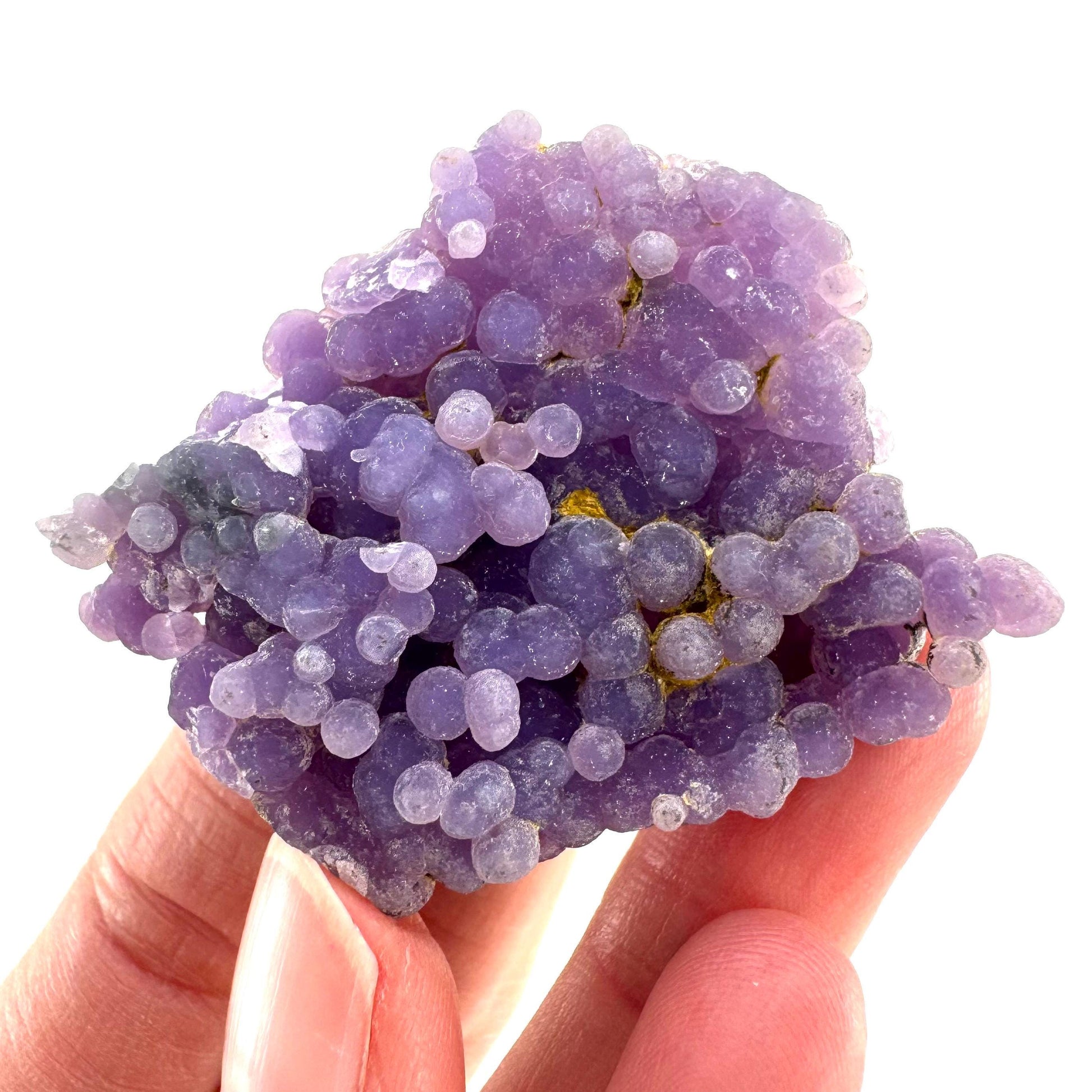 Purple Grape Agate | botryoidal crystal cluster, mineral specimen from Indonesia