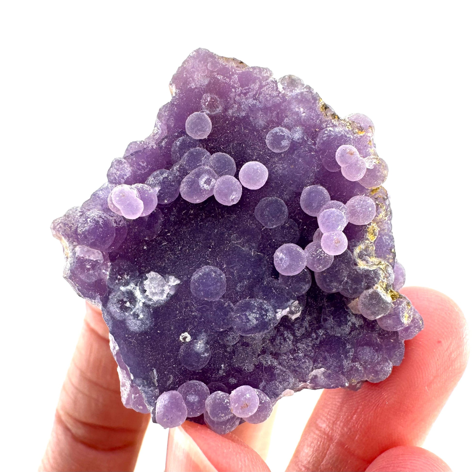 Purple Grape Agate | botryoidal crystal cluster, mineral specimen from Indonesia