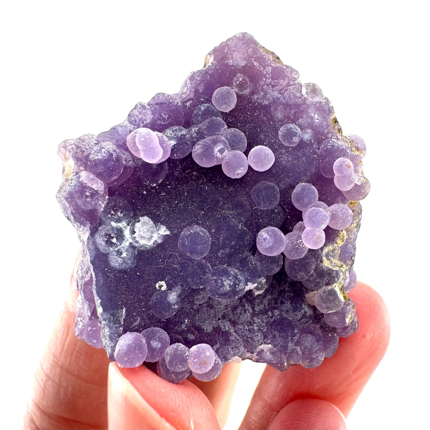 Purple Grape Agate | botryoidal crystal cluster, mineral specimen from Indonesia