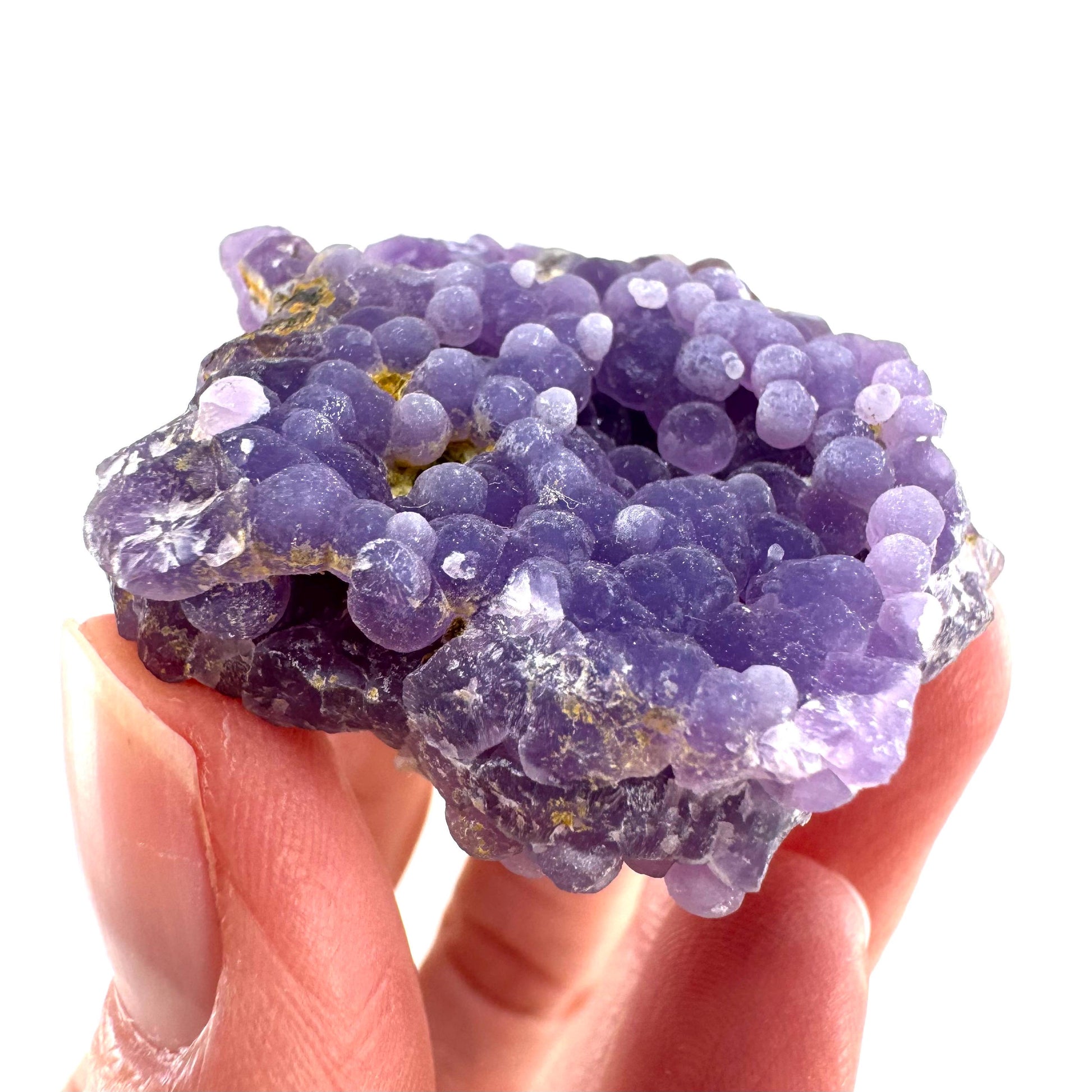 Purple Grape Agate | botryoidal crystal cluster, mineral specimen from Indonesia
