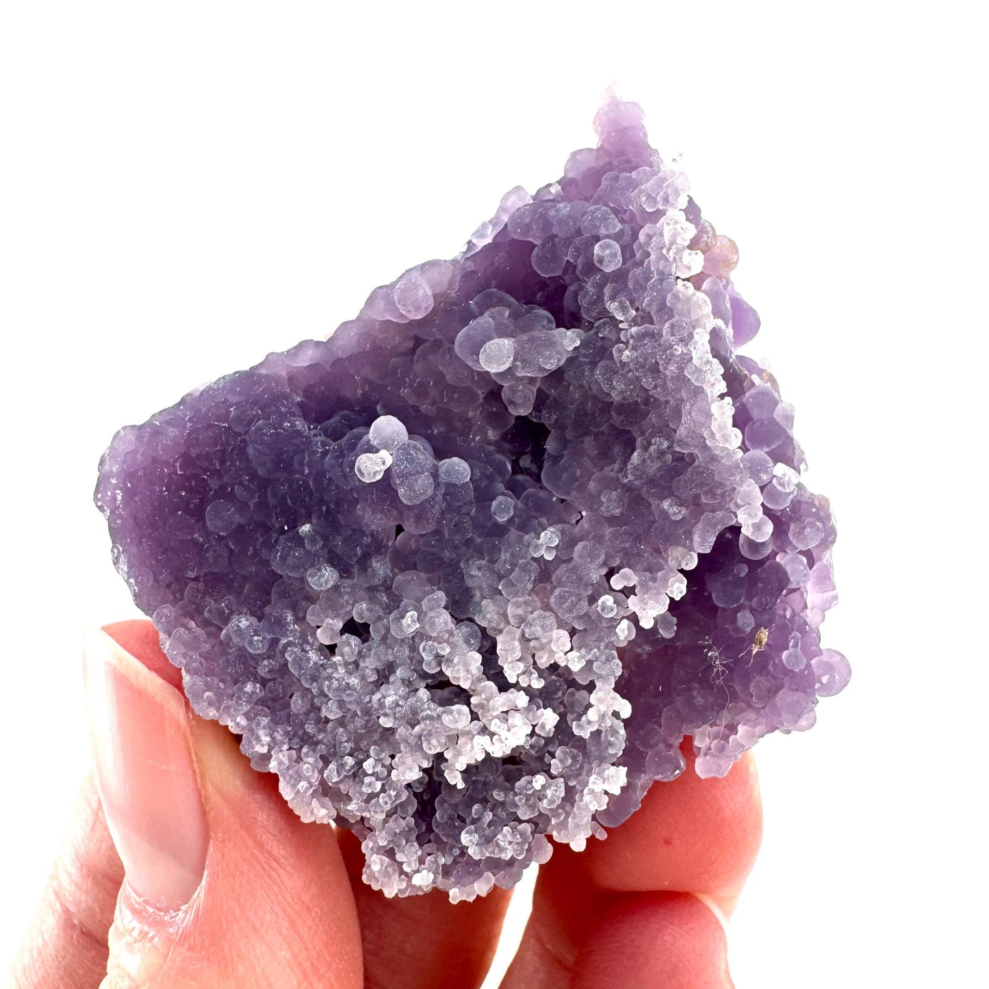 Purple Grape Agate | botryoidal crystal cluster, mineral specimen from Indonesia