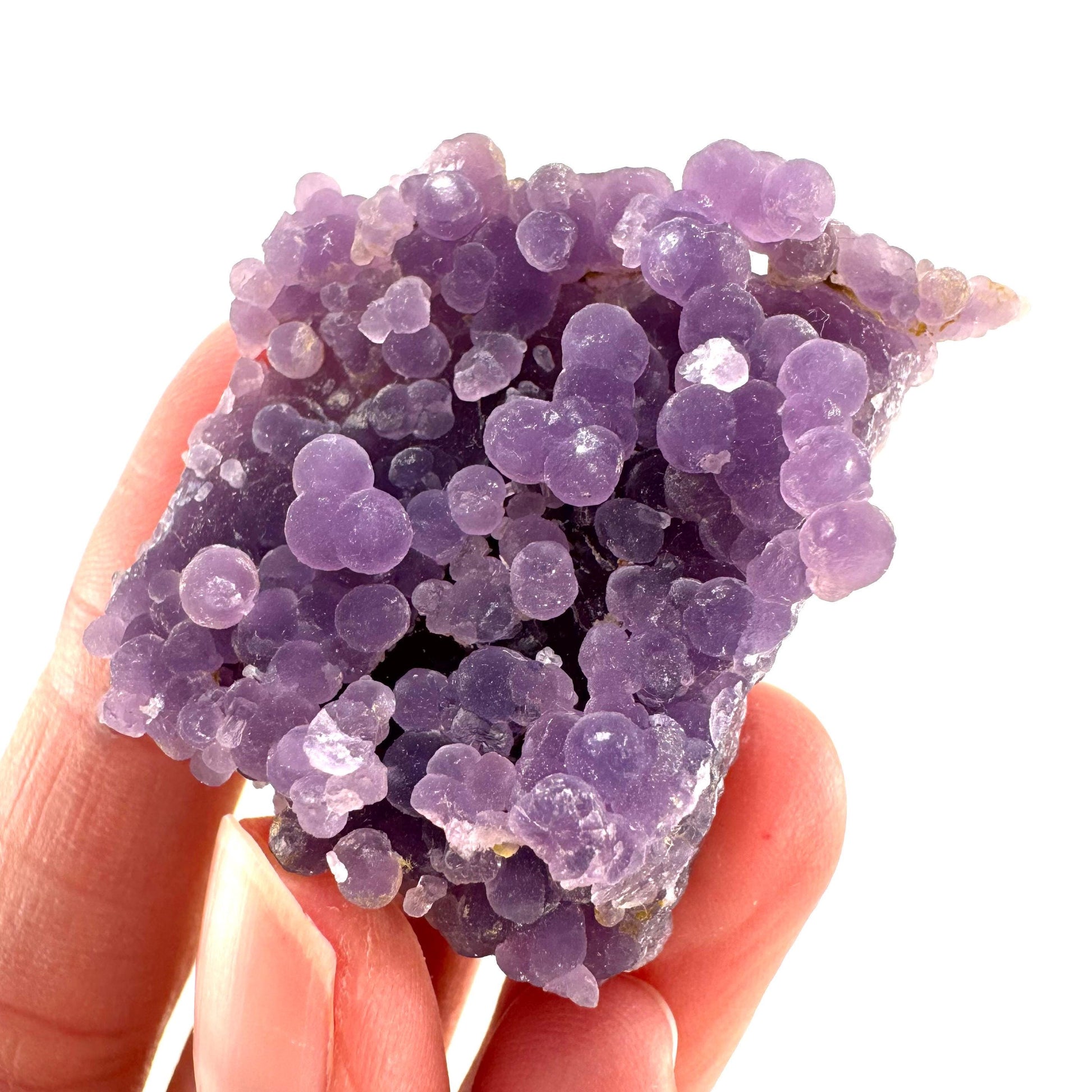 Purple Grape Agate | botryoidal crystal cluster, mineral specimen from Indonesia