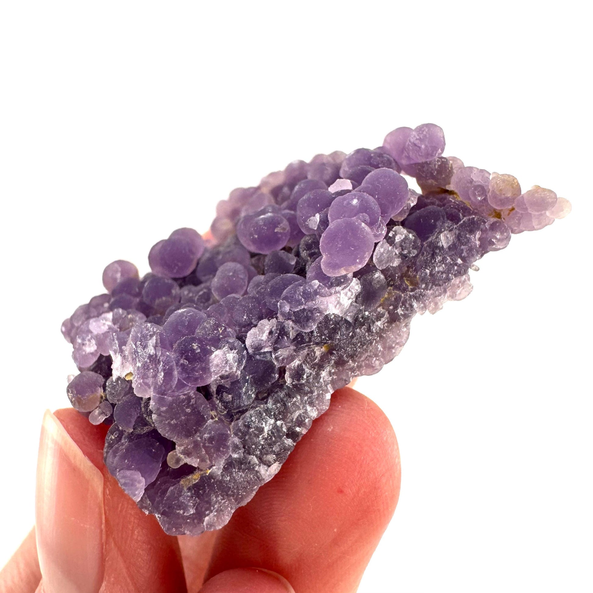 Purple Grape Agate | botryoidal crystal cluster, mineral specimen from Indonesia