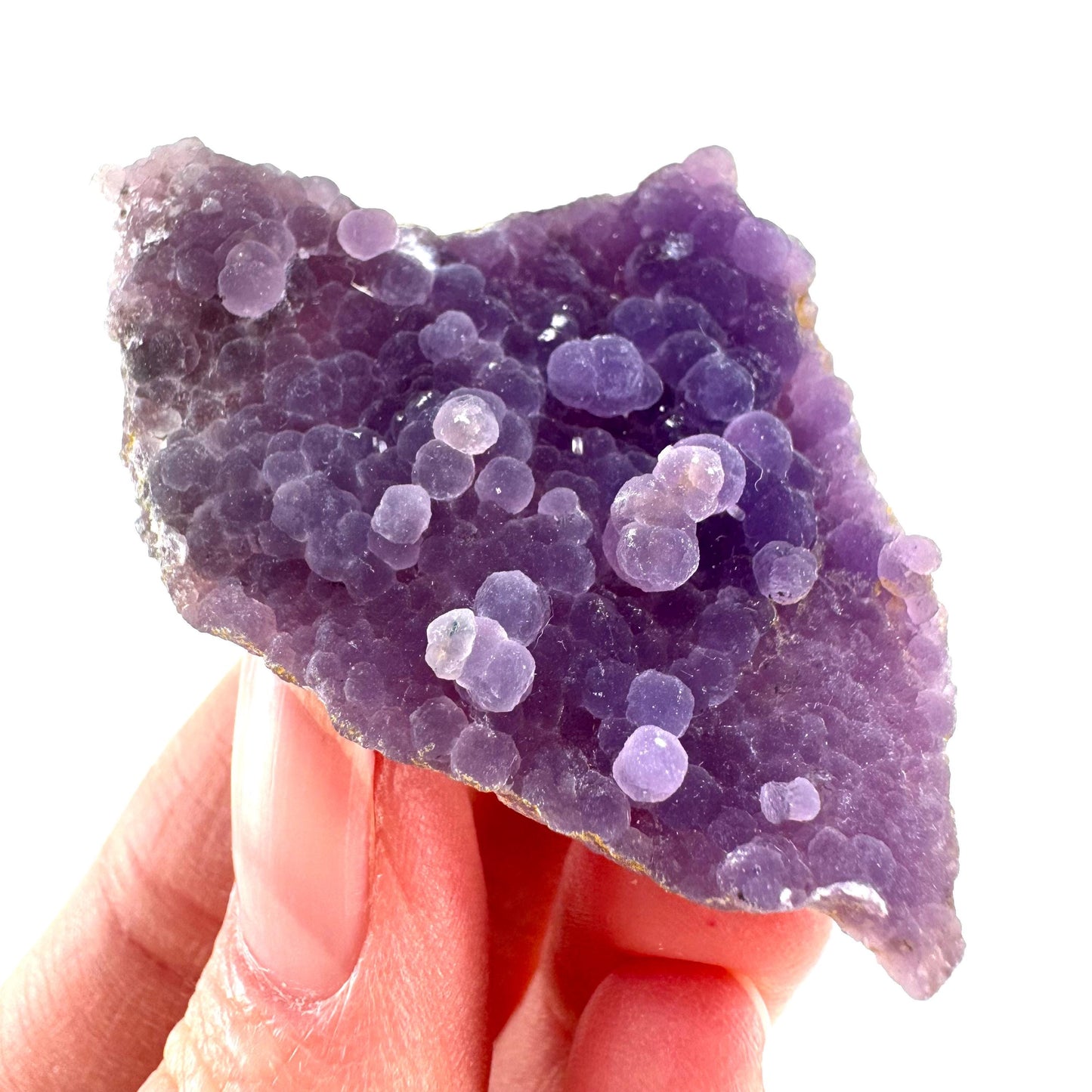 Purple Grape Agate | botryoidal crystal cluster, mineral specimen from Indonesia