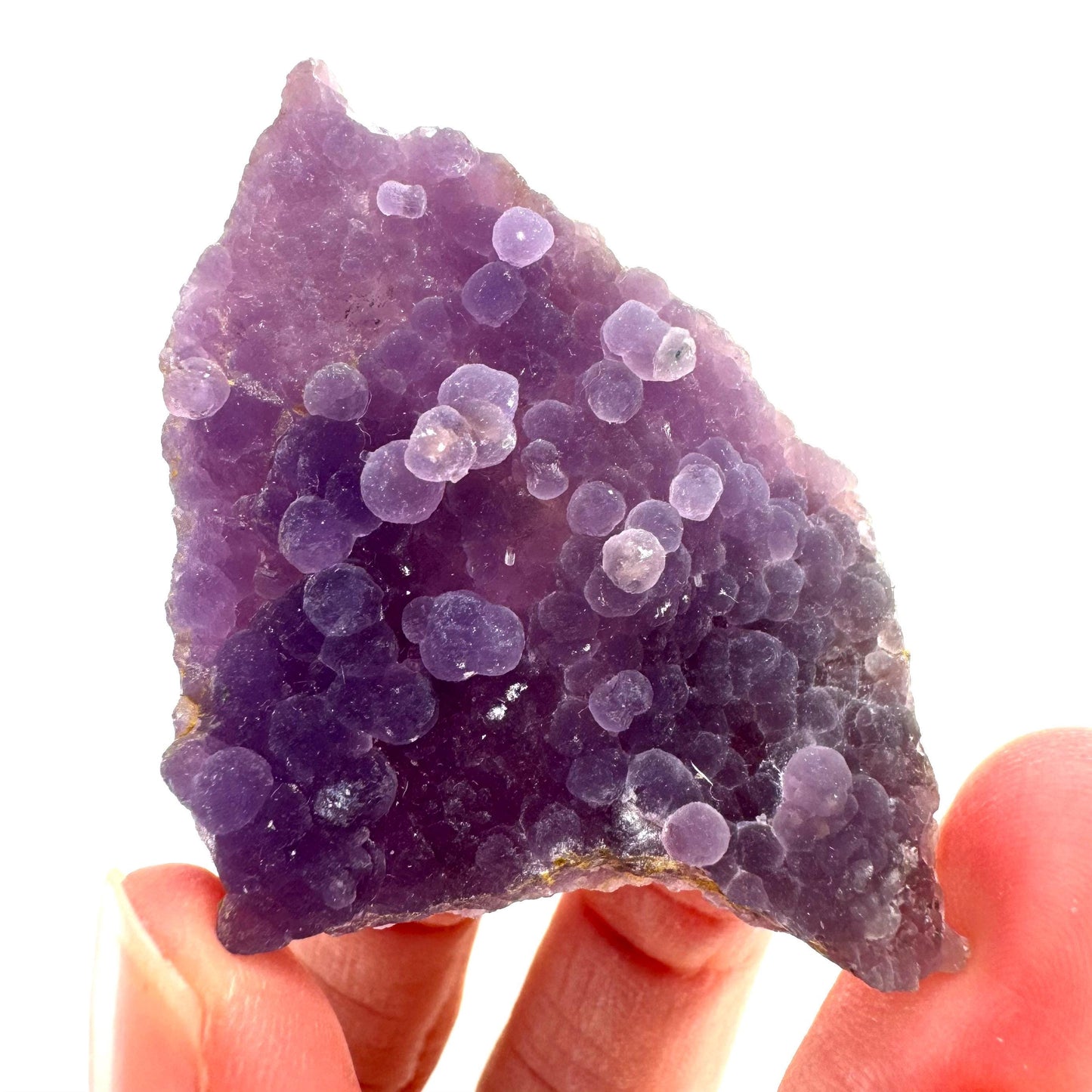 Purple Grape Agate | botryoidal crystal cluster, mineral specimen from Indonesia