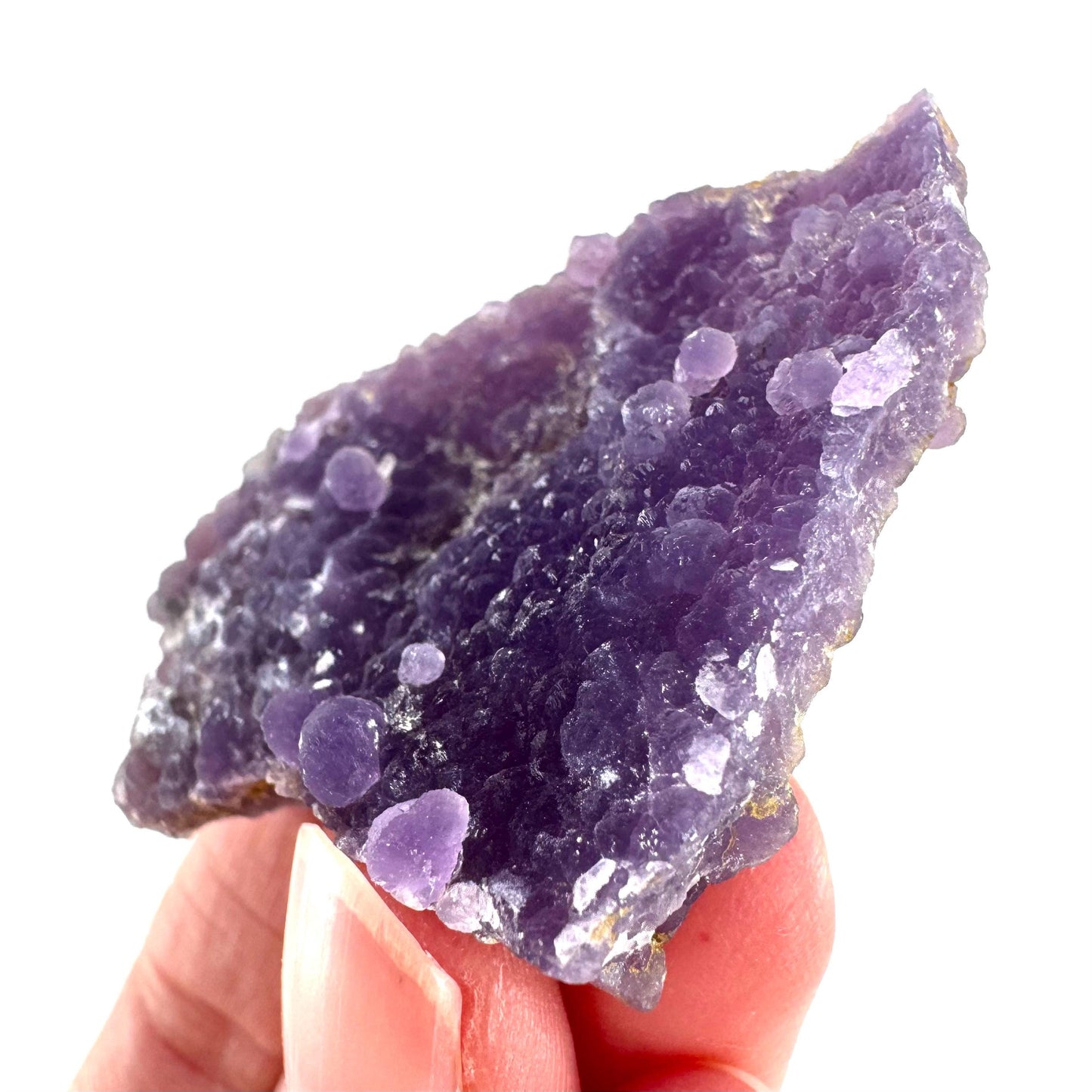Purple Grape Agate | botryoidal crystal cluster, mineral specimen from Indonesia