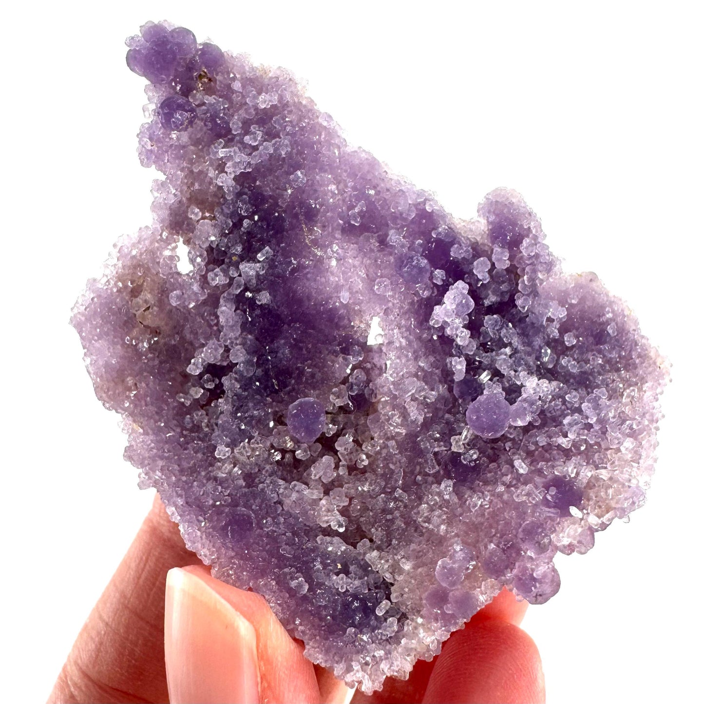 Purple Grape Agate | botryoidal crystal cluster, mineral specimen from Indonesia