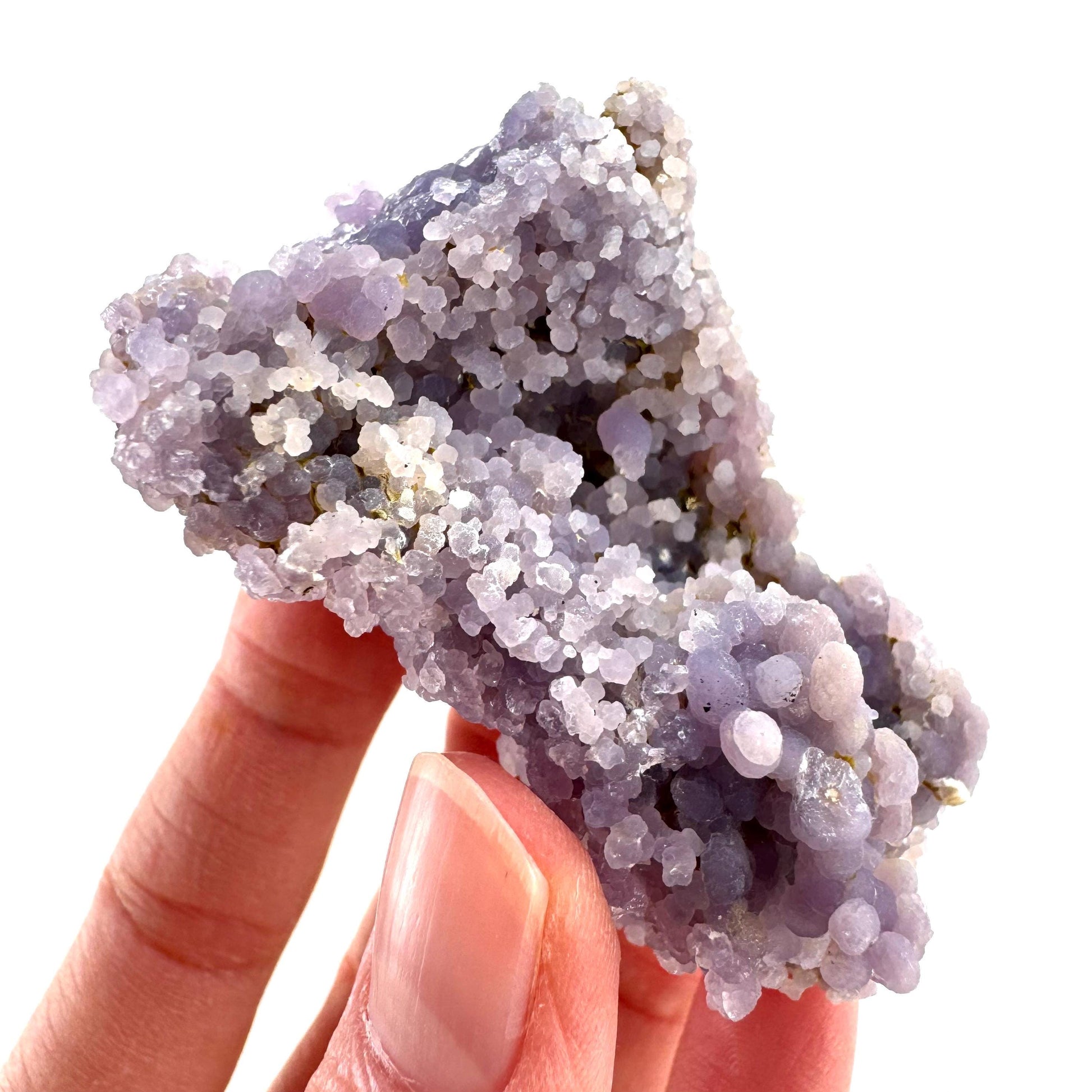 Purple Grape Agate | botryoidal crystal cluster, mineral specimen from Indonesia