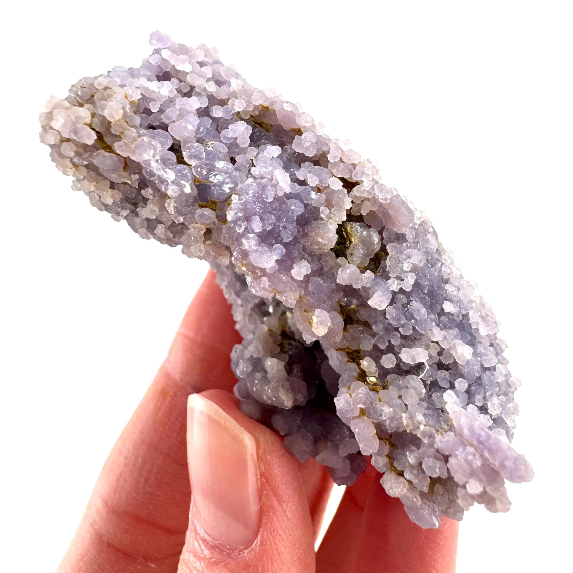 Purple Grape Agate | botryoidal crystal cluster, mineral specimen from Indonesia