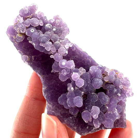 Purple Grape Agate | botryoidal crystal cluster, mineral specimen from Indonesia