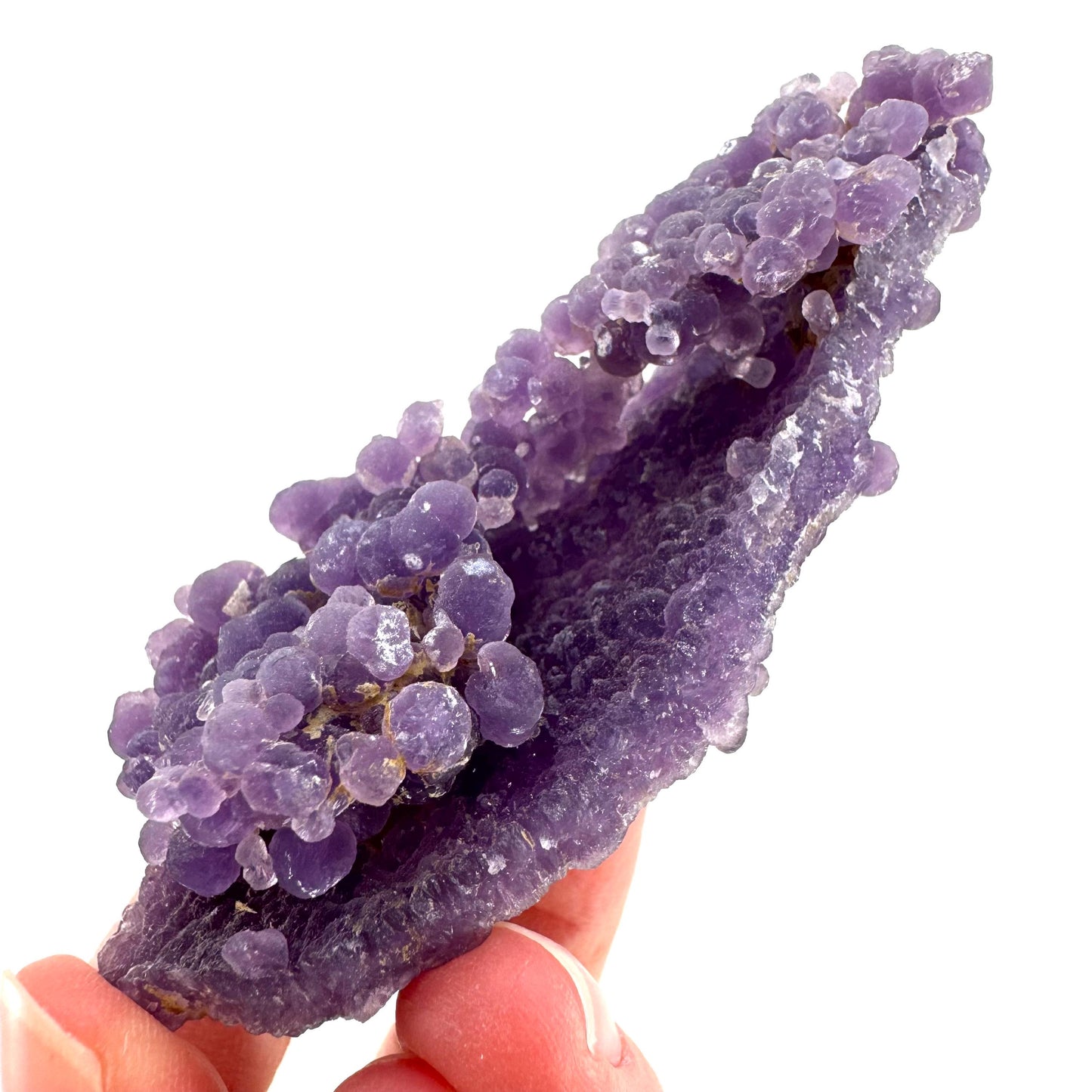 Purple Grape Agate | botryoidal crystal cluster, mineral specimen from Indonesia