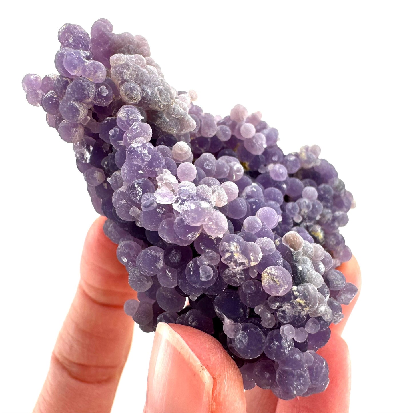 Purple Grape Agate | botryoidal crystal cluster, mineral specimen from Indonesia
