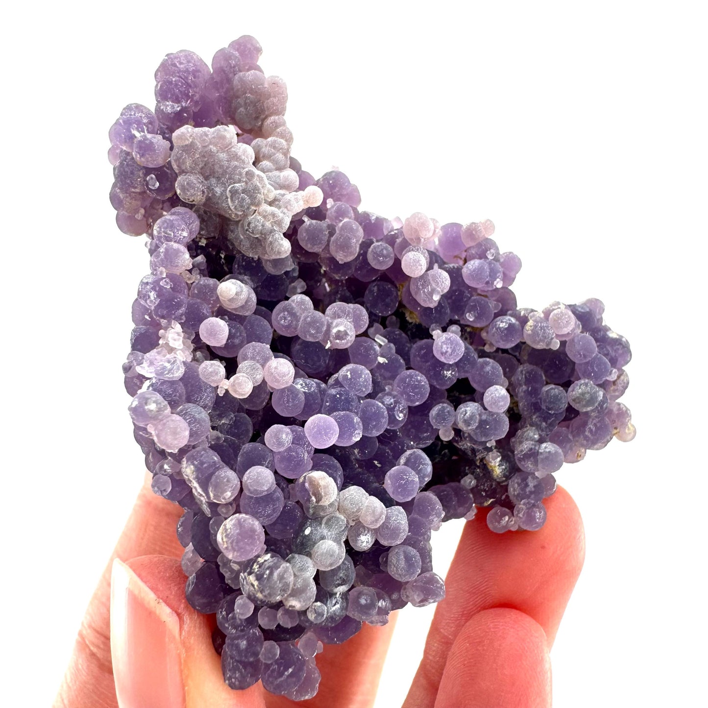 Purple Grape Agate | botryoidal crystal cluster, mineral specimen from Indonesia