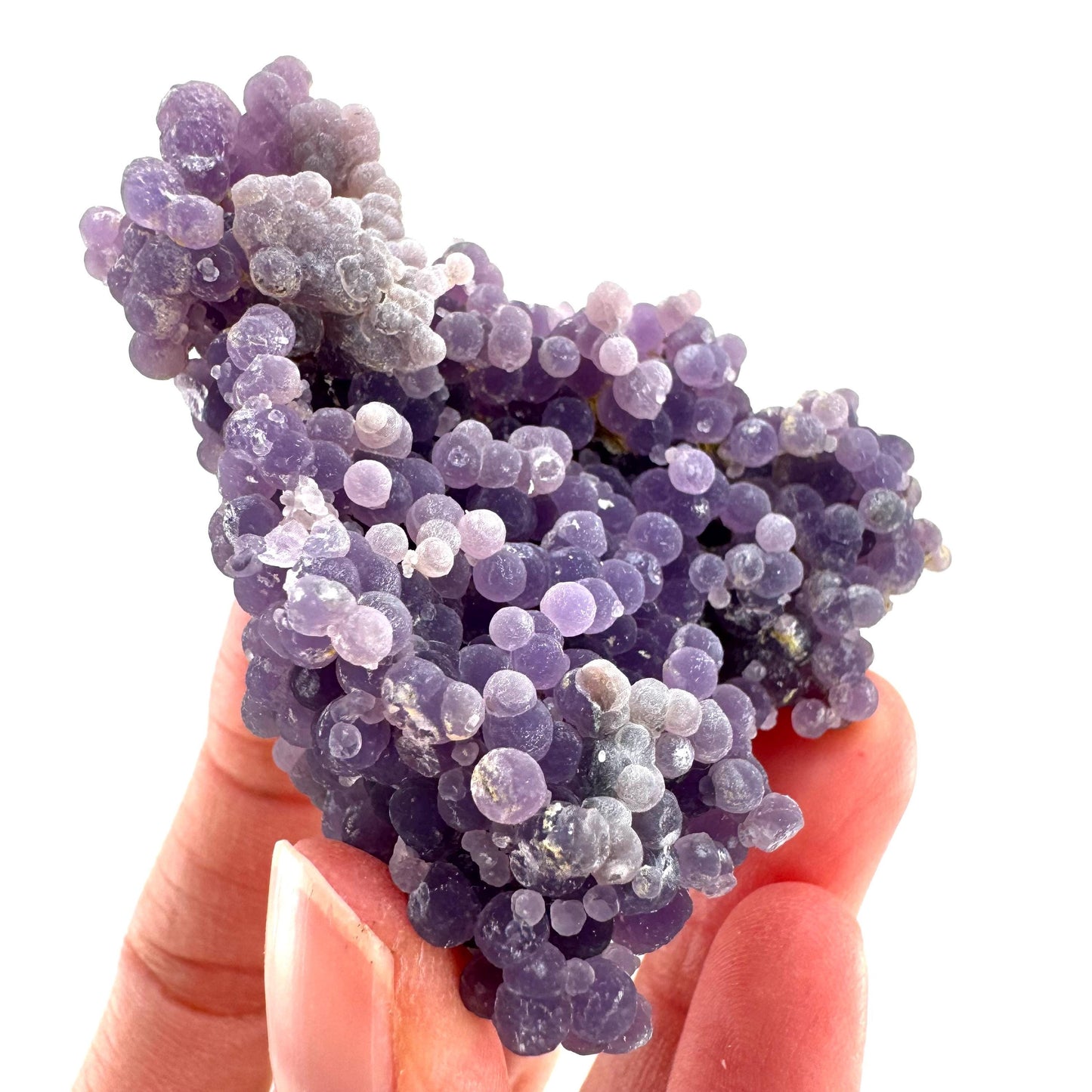 Purple Grape Agate | botryoidal crystal cluster, mineral specimen from Indonesia