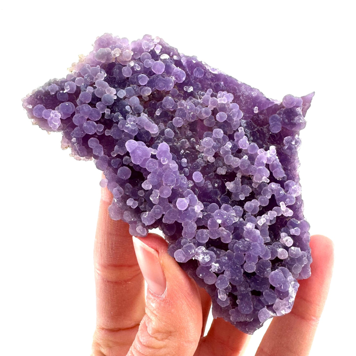 Purple Grape Agate | botryoidal crystal cluster, mineral specimen from Indonesia