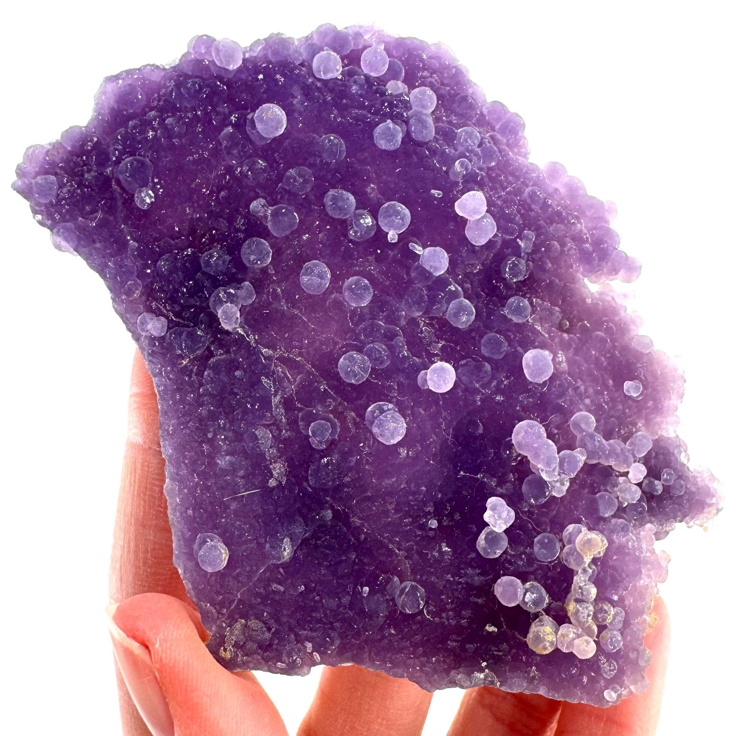 Purple Grape Agate | botryoidal crystal cluster, mineral specimen from Indonesia