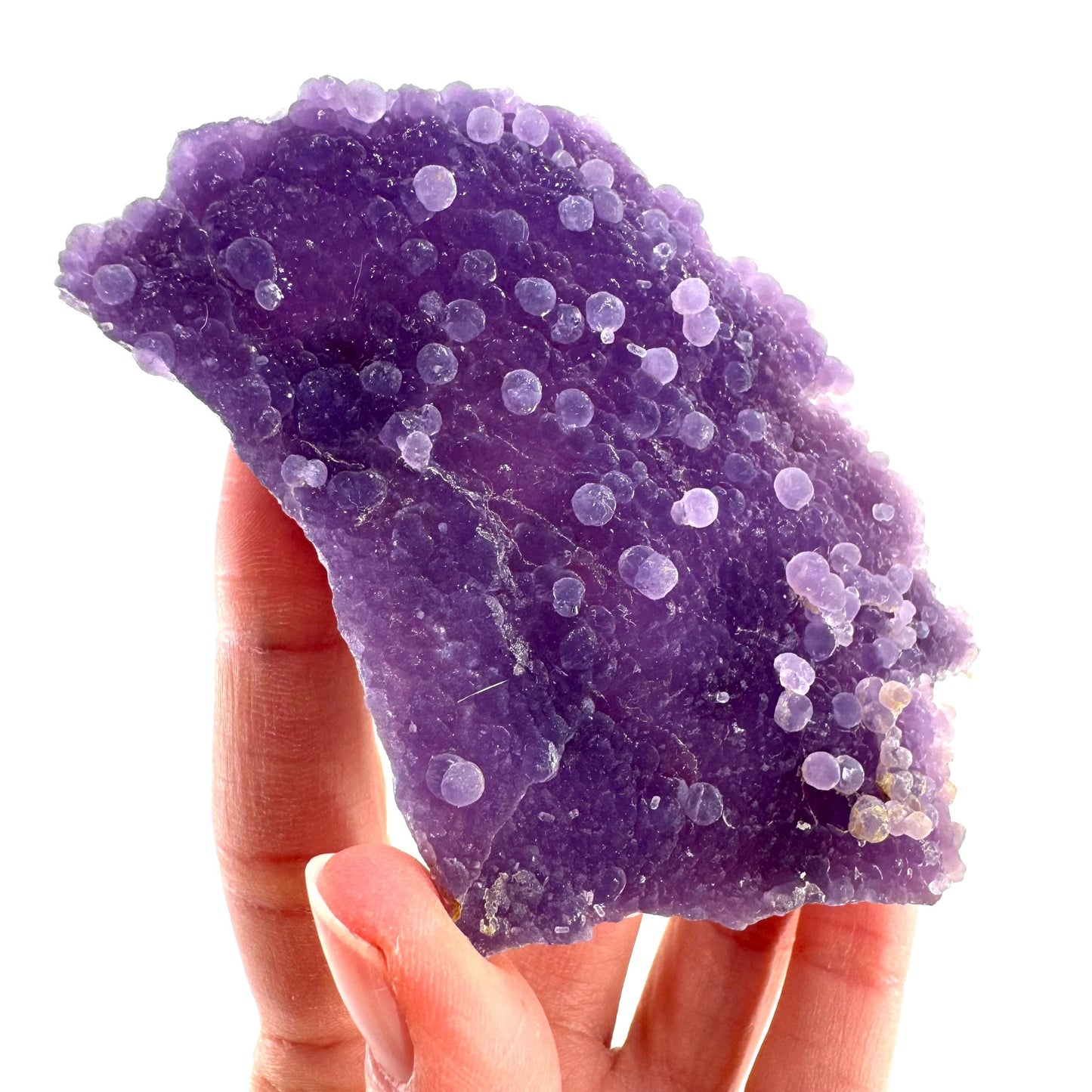 Purple Grape Agate | botryoidal crystal cluster, mineral specimen from Indonesia