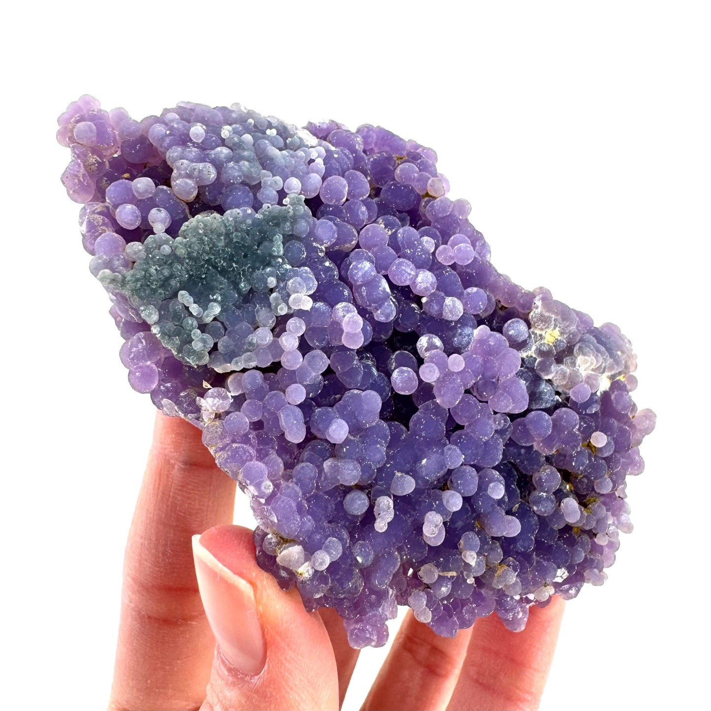 Purple Grape Agate | botryoidal crystal cluster, mineral specimen from Indonesia