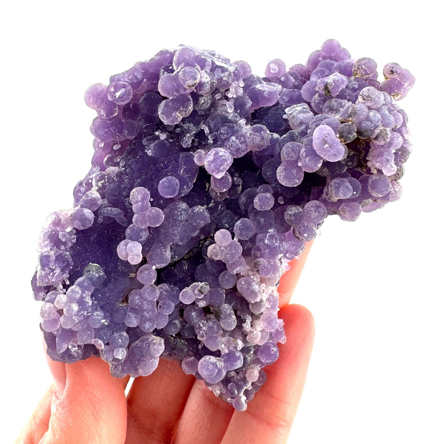 Purple Grape Agate | botryoidal crystal cluster, mineral specimen from Indonesia