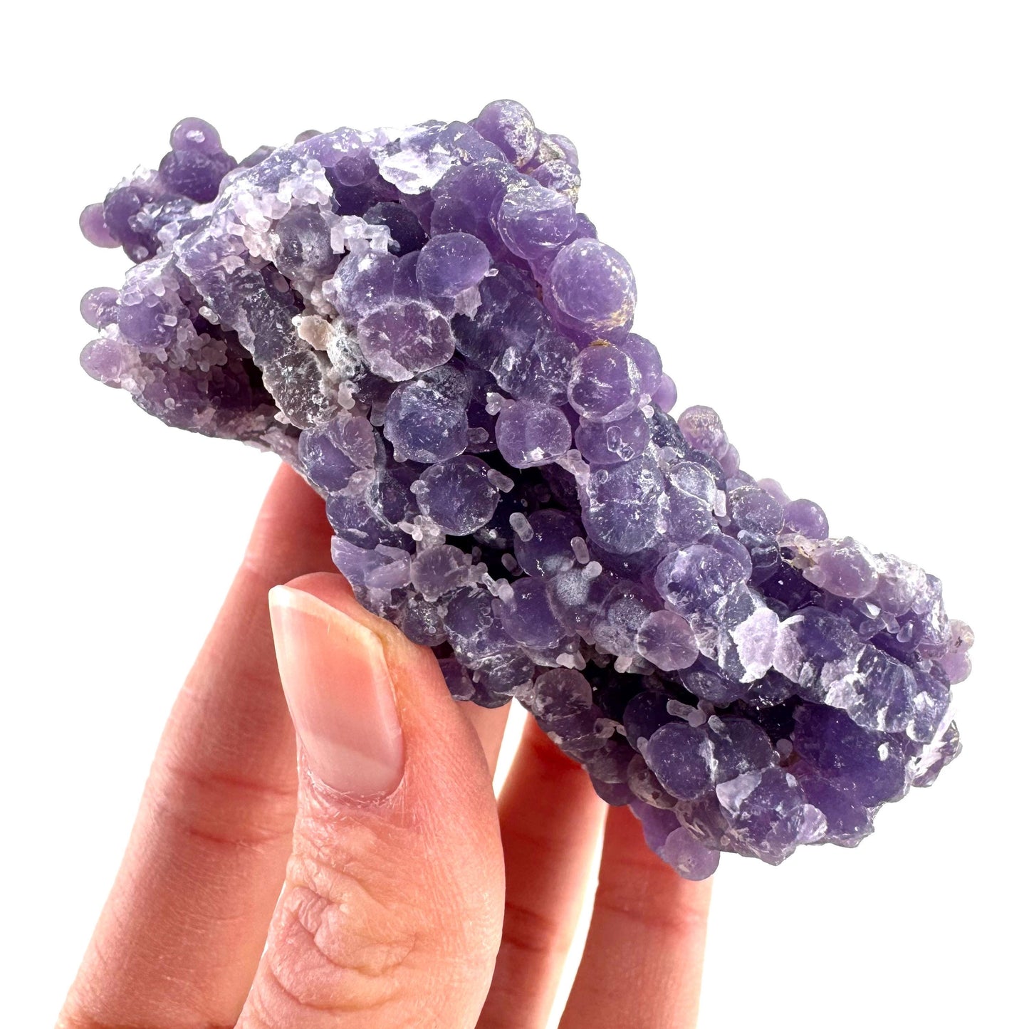 Purple Grape Agate | botryoidal crystal cluster, mineral specimen from Indonesia